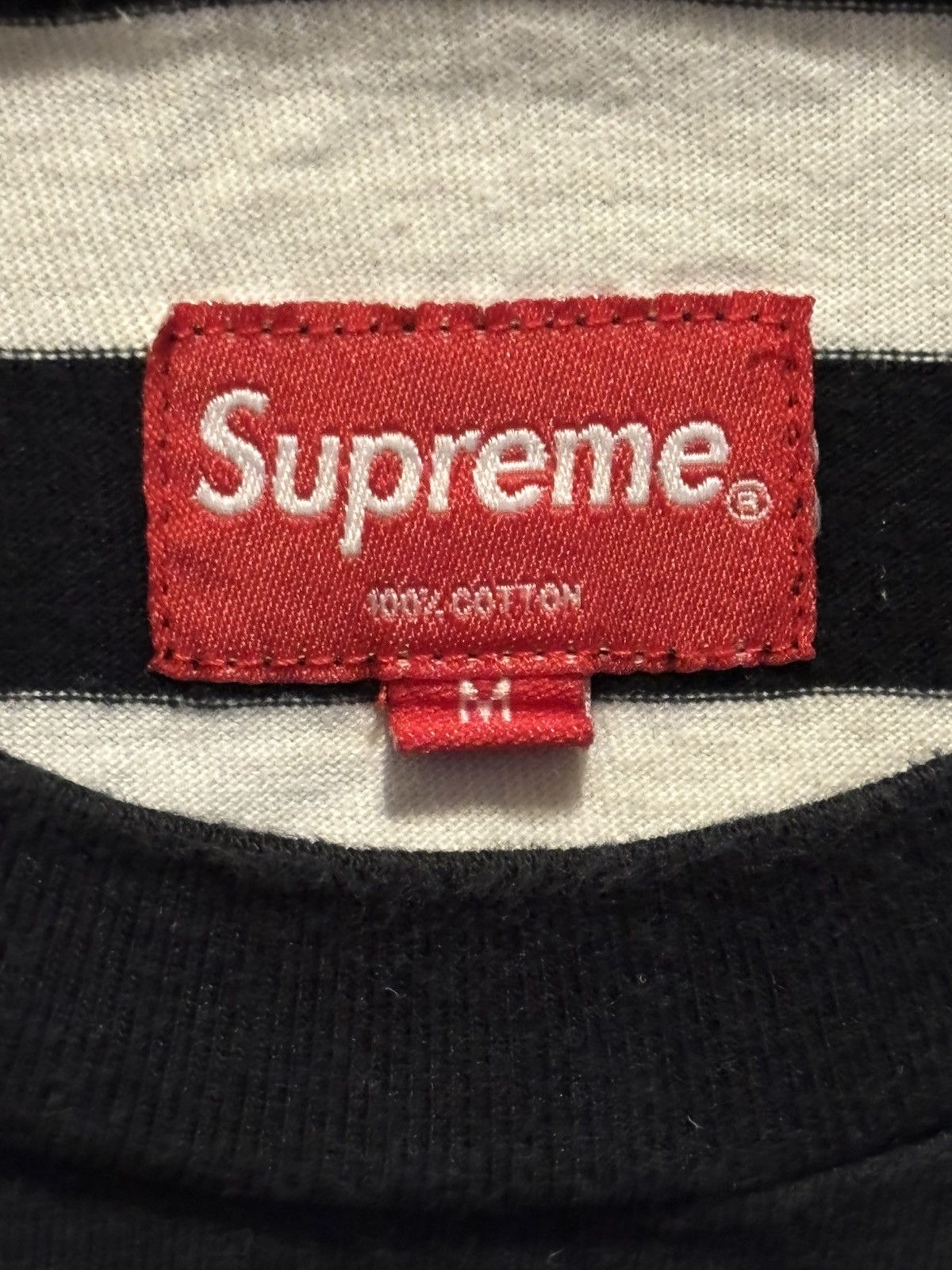 Supreme Supreme Bar Stripe Tee Size US M / EU 48-50 / 2 - 3 Thumbnail