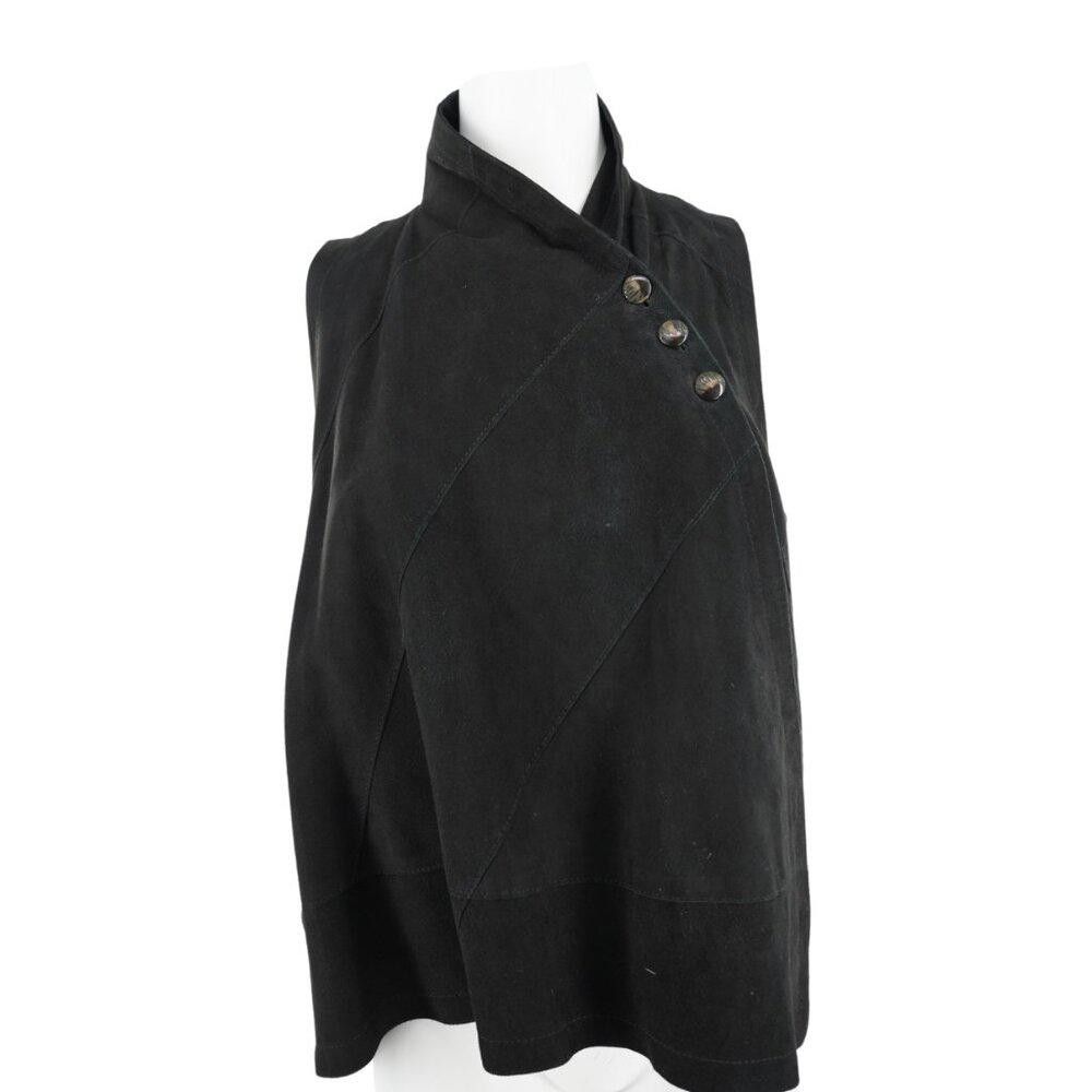 Designer KUSHI Black Asymmetrical Vest Size Small/Medium Size S / US 4 / IT 40 - 1 Thumbnail