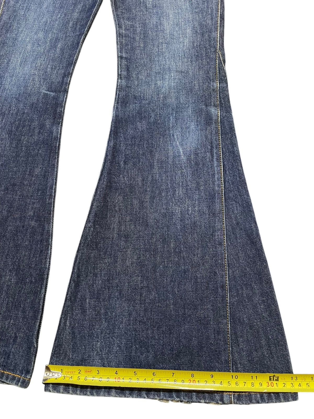 Hysteric Glamour Vintage Japanese Brand Blue Faded Wash Wide Leg Bell Bottom Size US 29 - 16 Thumbnail