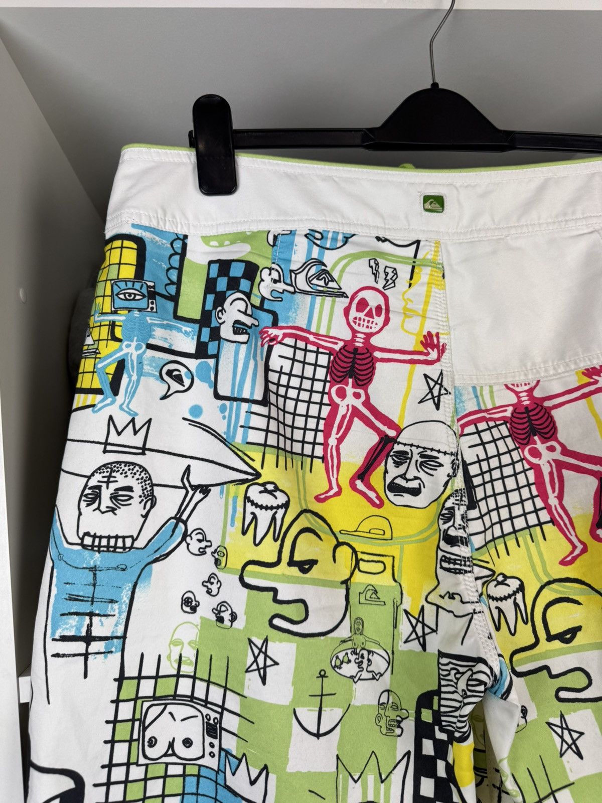 Quiksilver Quiksilver Off The Lip Board Shorts Swim Trunks Graffiti Y2K Size US 34 / EU 50 - 13 Thumbnail