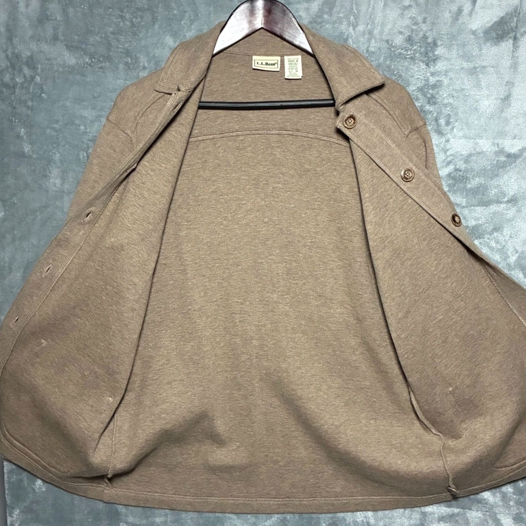 Vintage VINTAGE L.L.Bean Brown Knit Jacket Button Front Women's M Cardigan Coat Sweepstakes? Size M / US 6-8 / IT 42-44 - 5 Thumbnail