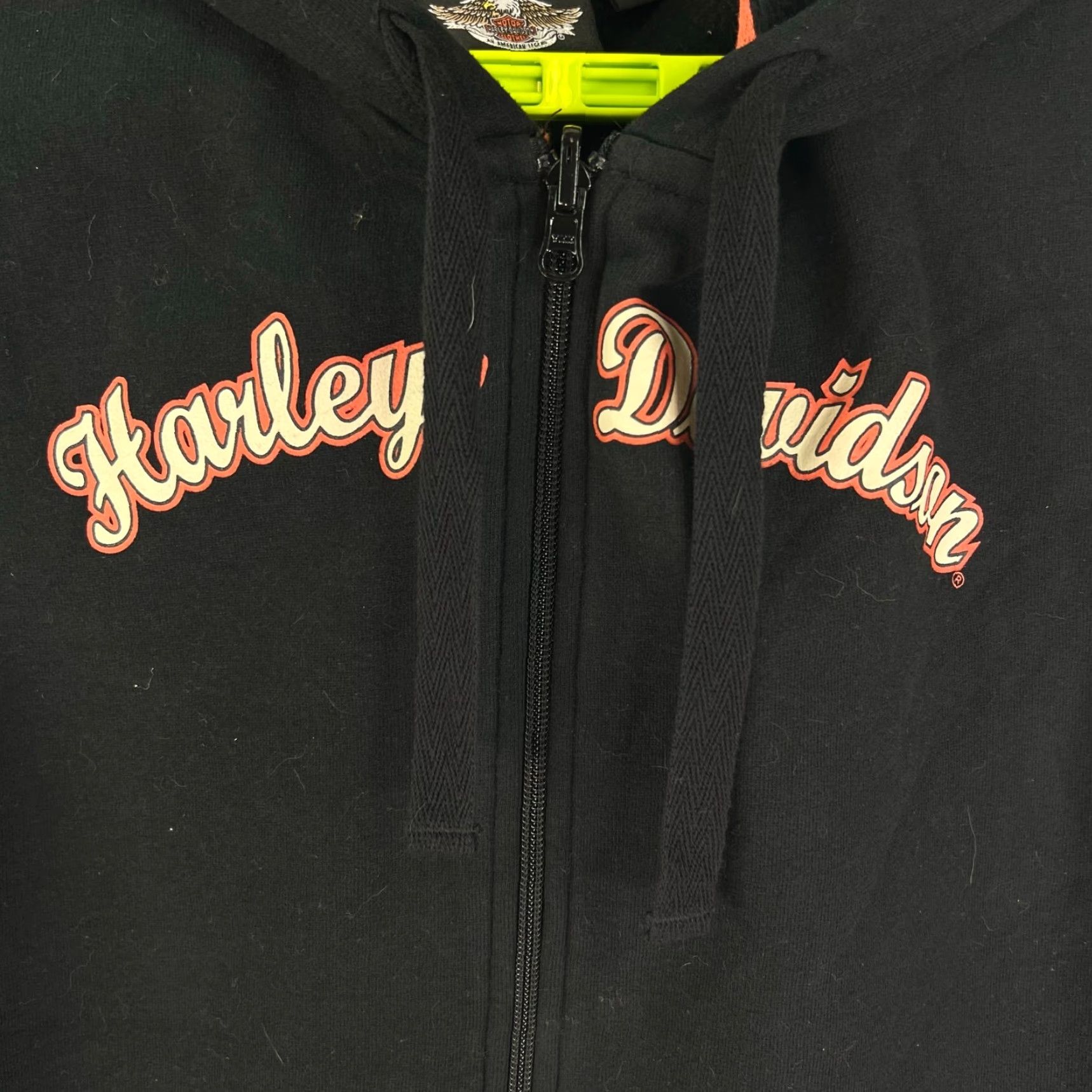 Harley Davidson Harley-Davidson Full Zip Vest Hoodie Women Size L Black Sleeveless Embroidered Size L / US 10 / IT 46 - 2 Thumbnail