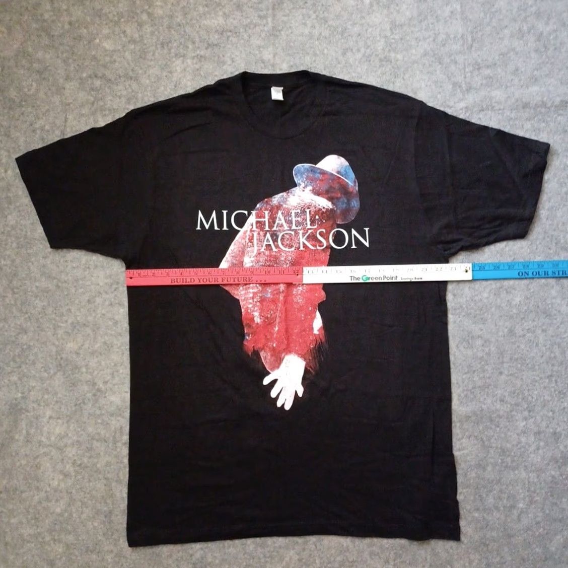 Tultex Michael Jackson Mens T Shirt XL Black Big Logo Album Promo Band Tee 2000s Size US XL / EU 56 / 4 - 4 Thumbnail