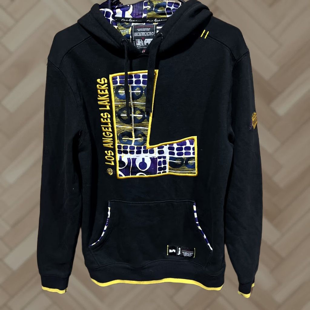 Vintage 2 Hype Los Angeles Lakers Mens XS Black Hoodie Camouflage Graphic Print Logo Embroidered Size US XS / EU 42 / 0 - 1 Thumbnail