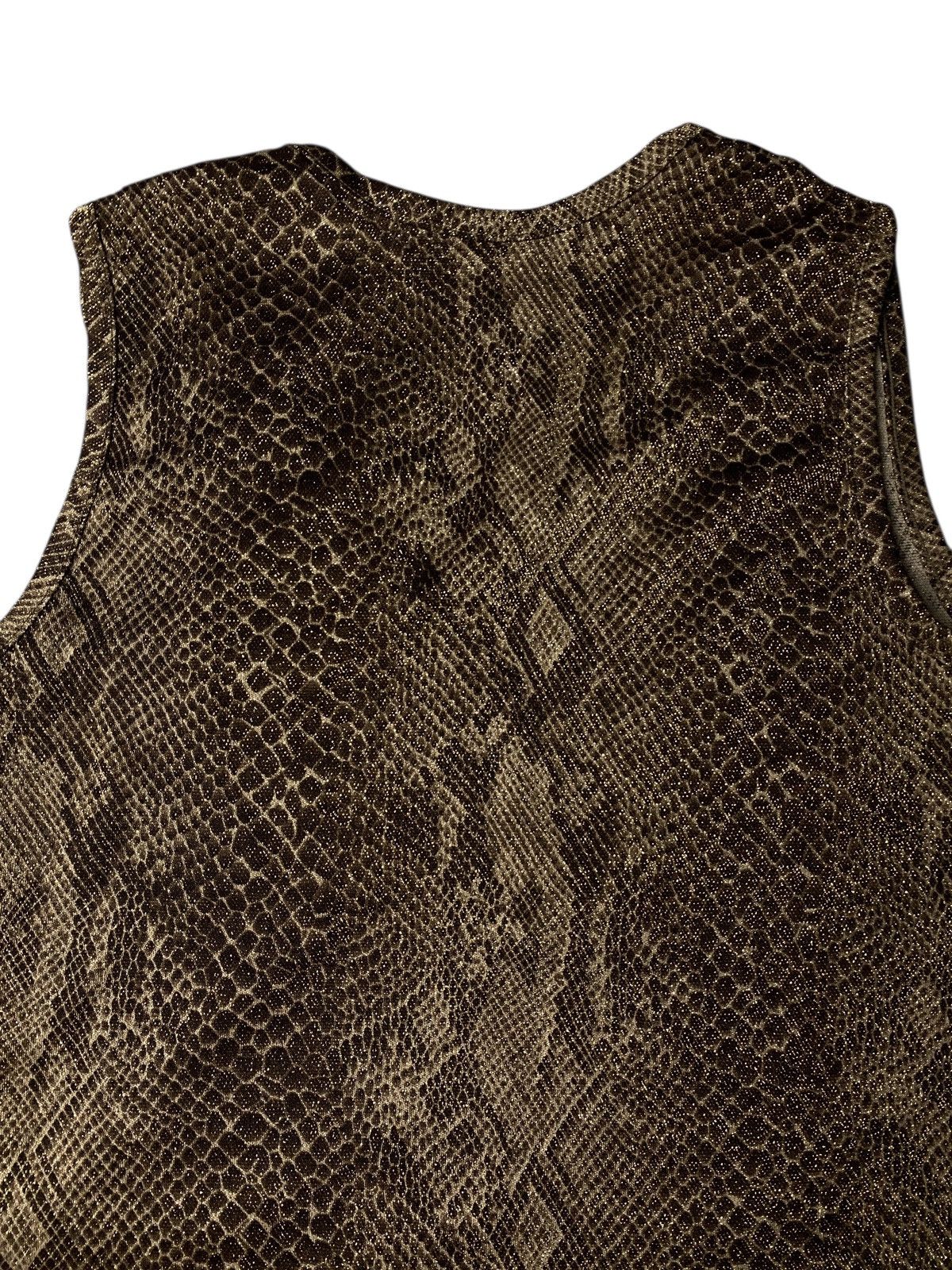 If Six Was Nine L.B.F Vkei Snakeskin Pattern Tanktop Size XS / US 0-2 / IT 36-38 - 5 Thumbnail