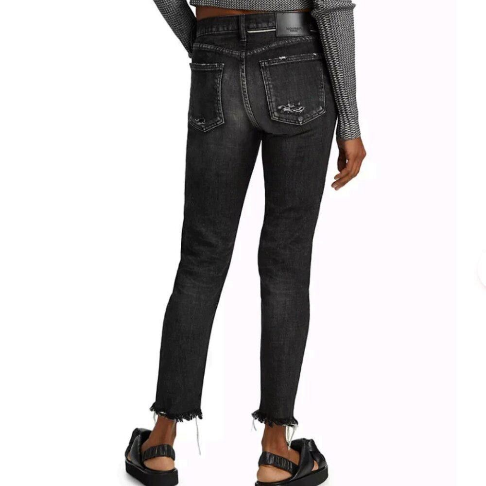 MOUSSY Moussy Vintage Diana Distressed Stretch Skinny Ankle Jeans Size 25" / US 0 / IT 36 - 2 Thumbnail