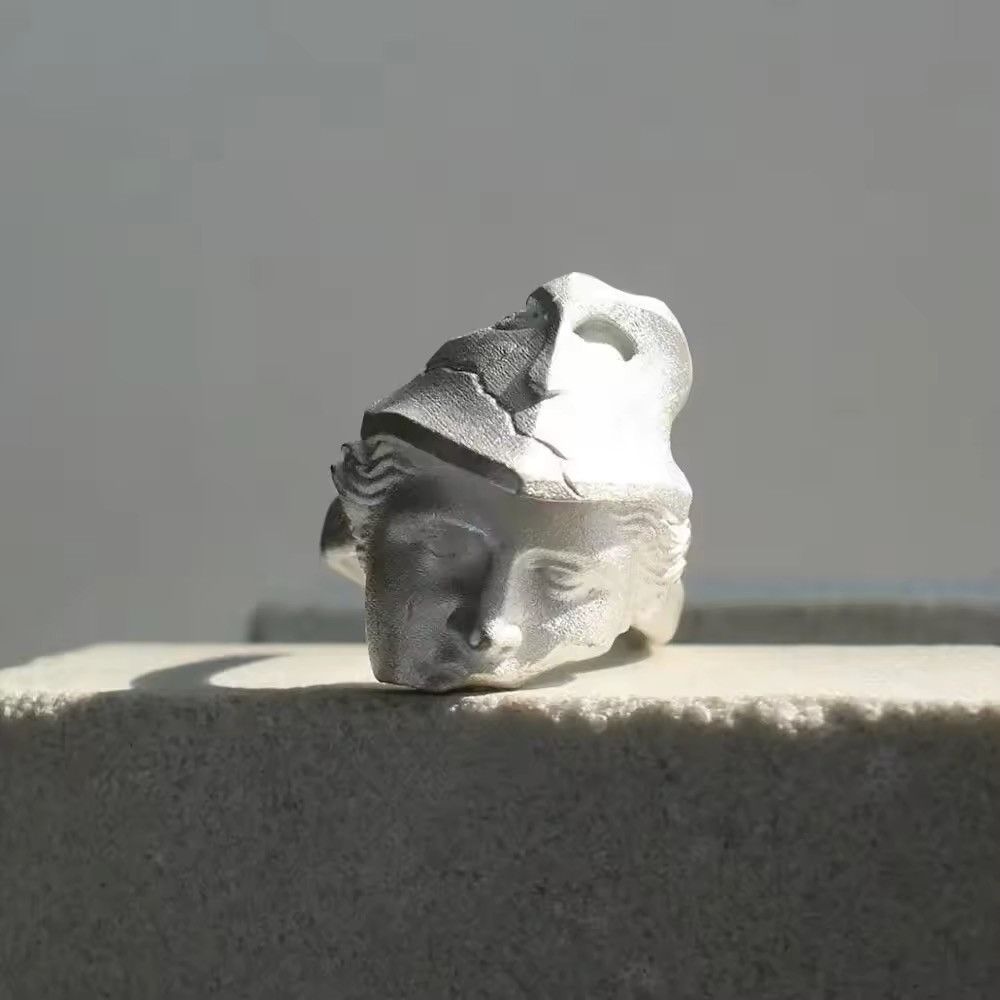 Jewelry Mystical Masked Face Open Ring Size ONE SIZE - 2 Thumbnail