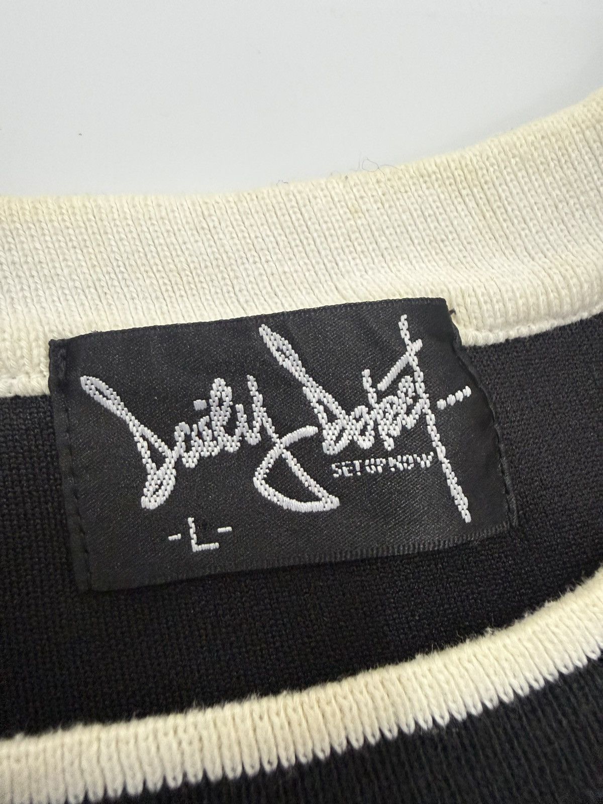 Yoshiyuki Konishi ⚡️ 90s Daily Robet JPN Embroided logo Panel Patchs Knit Sweat Size US L / EU 52-54 / 3 - 7 Thumbnail