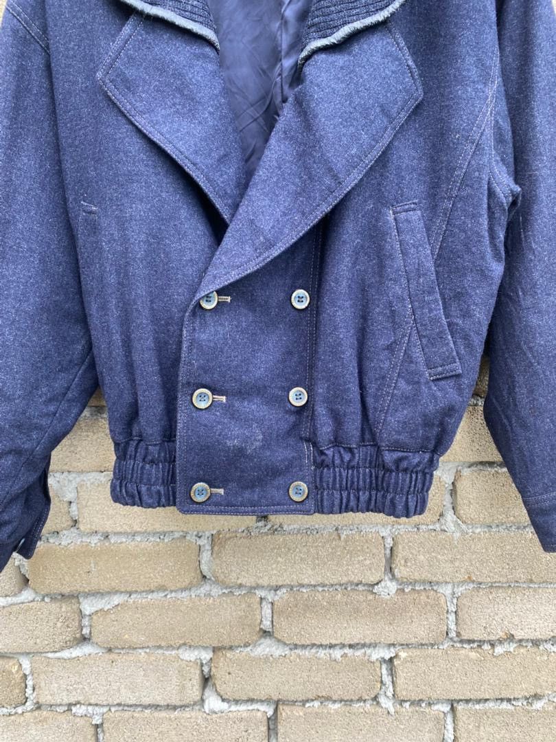 Japanese Brand Raika New Basic Double Breast Shawl Collar Jacket Size US M / EU 48-50 / 2 - 6 Thumbnail