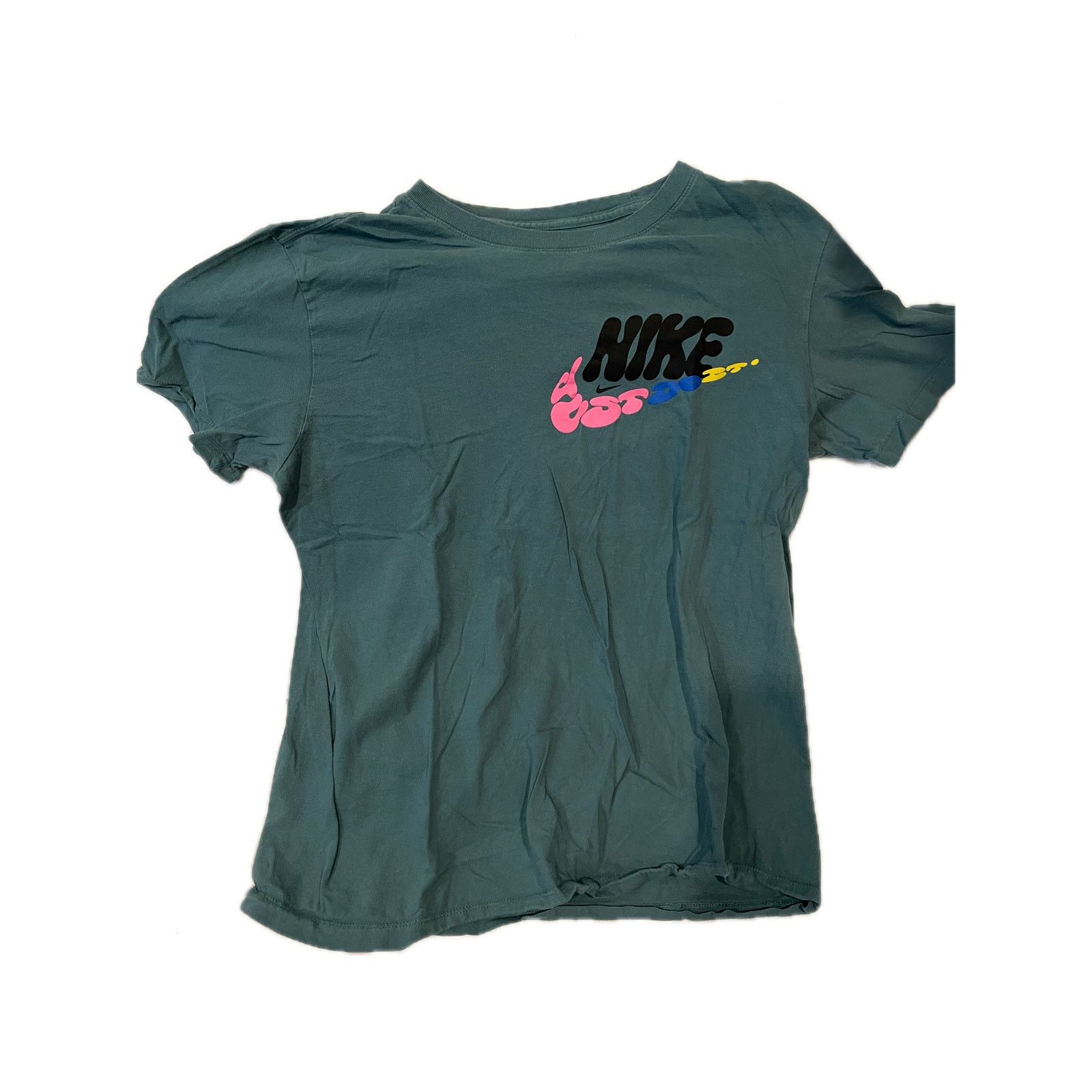 Nike Nike Tee Just Do It Green T-Shirt Mens M Size US M / EU 48-50 / 2 - 1 Thumbnail