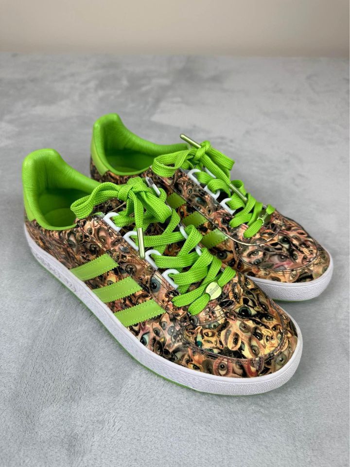 image of Adidas Adicolor Low G1 The Hideout And Jim Lambie Men's Siz Shoes in Green (Size 10)