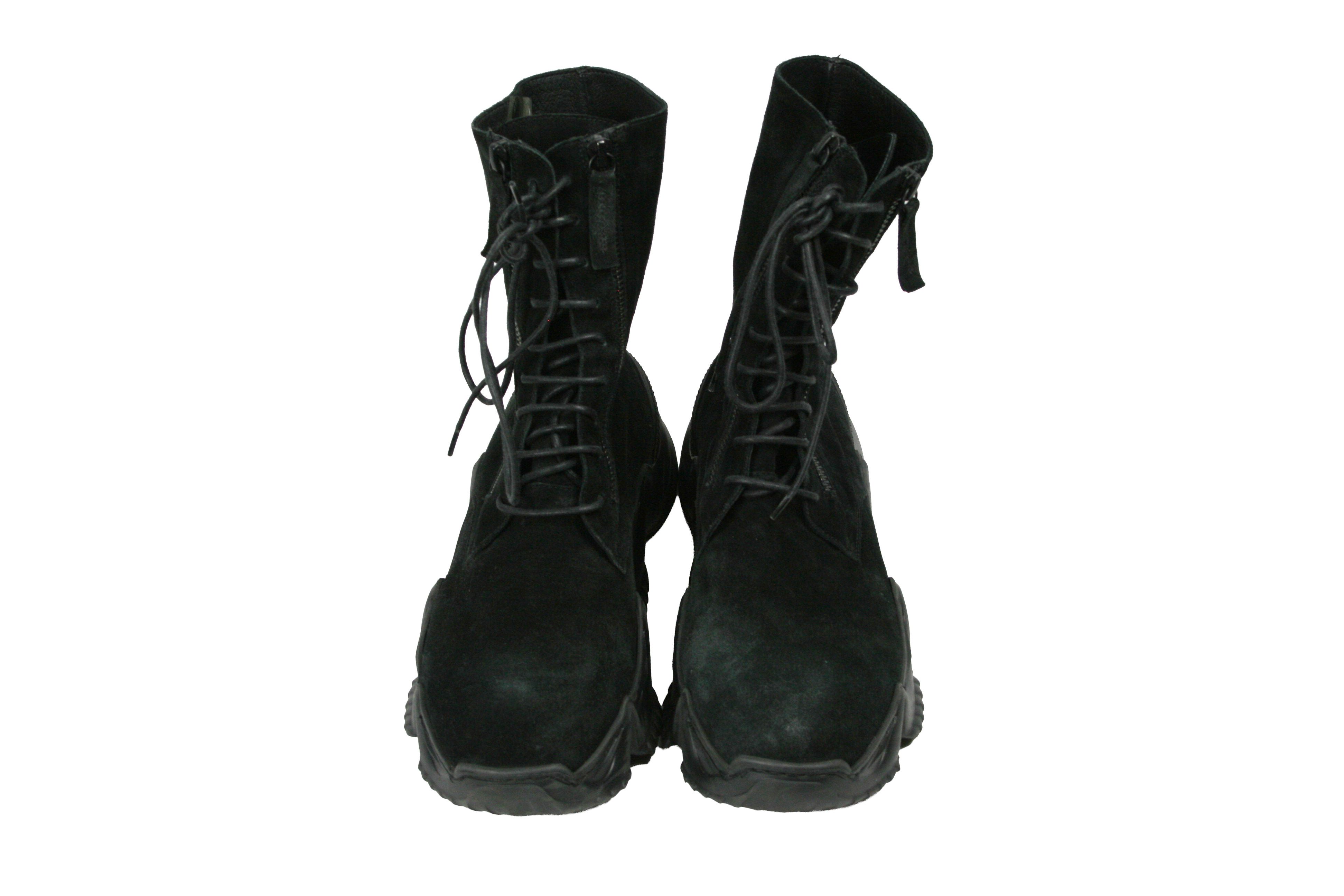 Rundholz Black Label Avant Garde Massive Suede Double Zip Boots Size US 10 / IT 40 - 9 Thumbnail