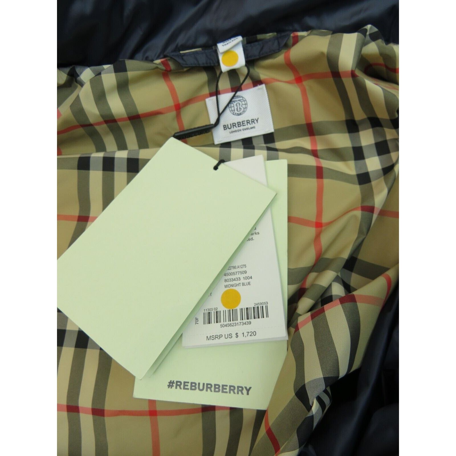 Burberry BURBERRY DANDERHALL BLUE HOODED DOWN PARKA COAT JACKET XXL Size XXL / US 16-18 / IT 52-54 - 10 Thumbnail