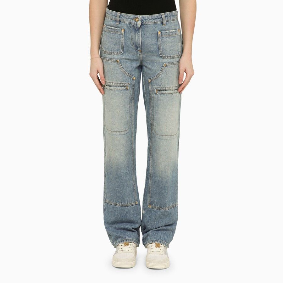 Palm Angels o1d2blof0924 Denim Jeans In Blue Size 26" / US 2 / IT 38 - 1 Thumbnail
