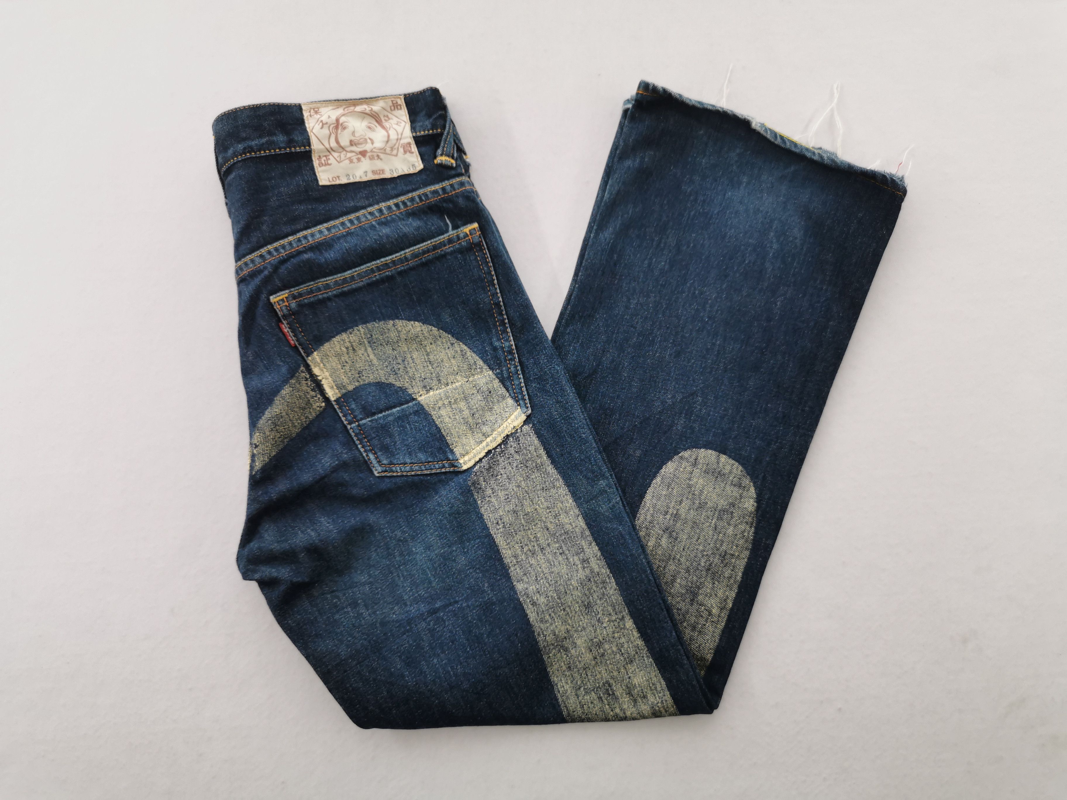 Evisu Vintage Evisu Lot 2017 Denim Big Seagull Logo Made In Japan Size US 29 - 4 Thumbnail