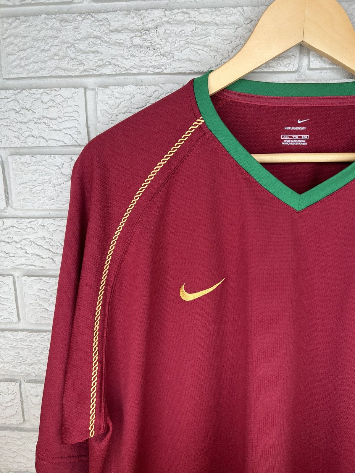Nike Vintage Nike Portugal 2006 Home Jersey Size US XXL / EU 58 / 5 - 3 Thumbnail