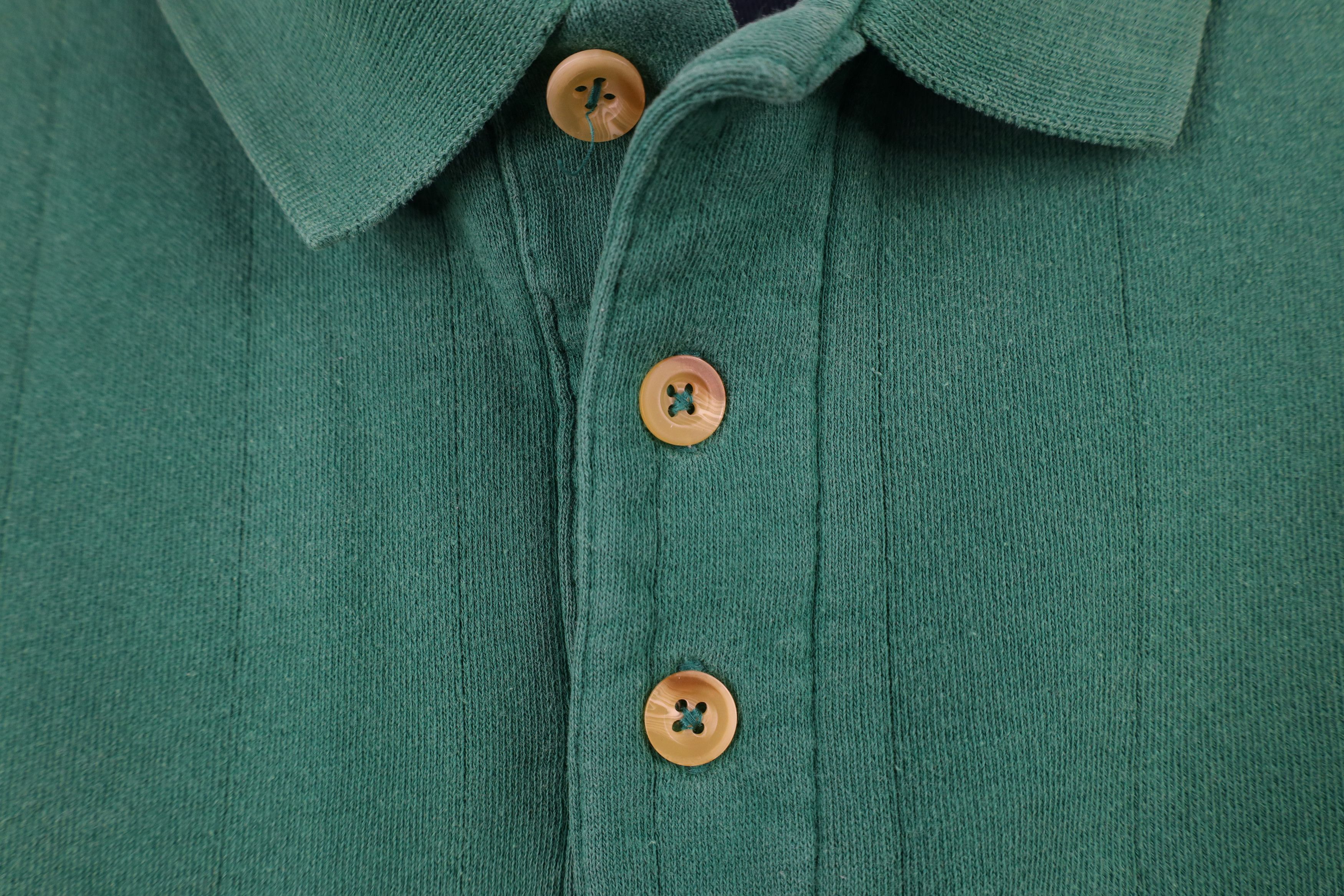 Vintage Vintage 90s Streetwear Collared Pullover Sweatshirt Green Size US XL / EU 56 / 4 - 6 Thumbnail