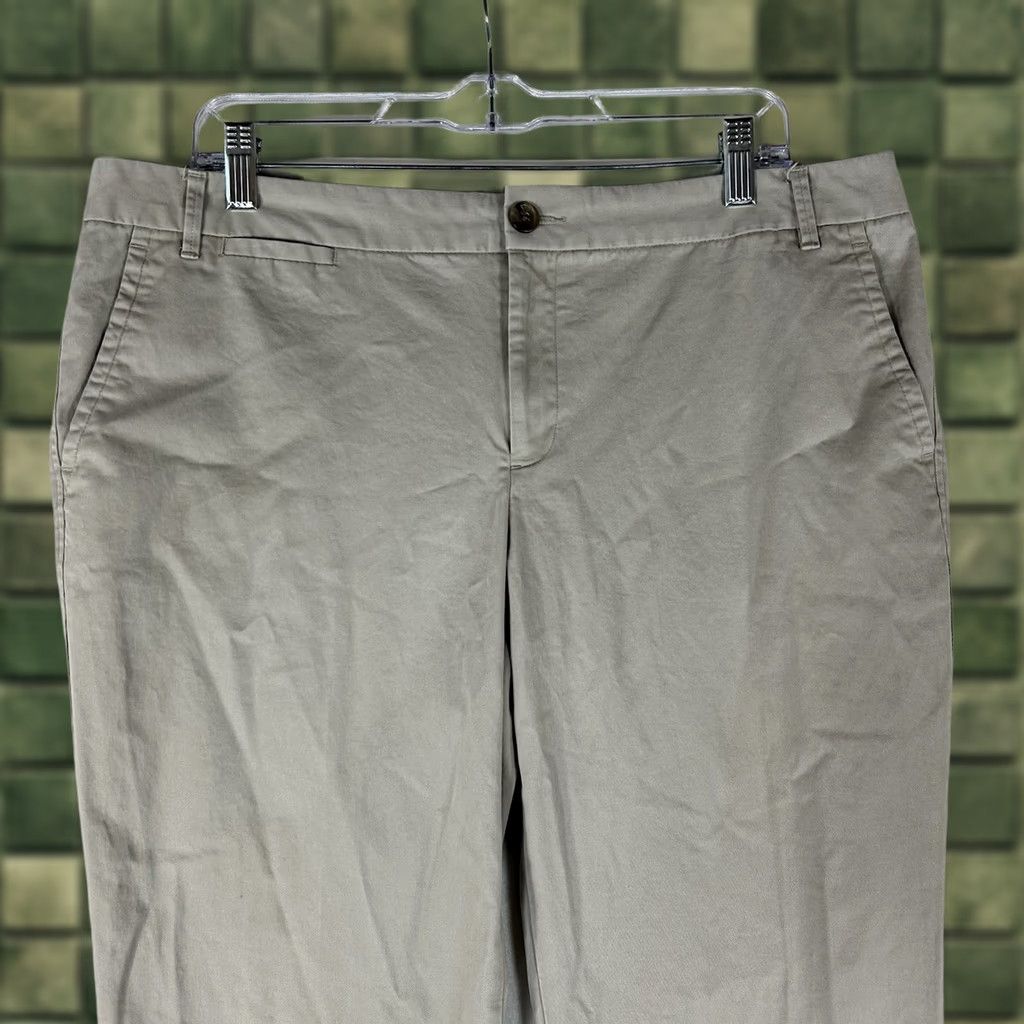 Banana Republic Banana Republic Pants Womens Size 14 Beige Straight Leg Stretch Trouser Shirt? Size 36" / US 14 / IT 50 - 1 Thumbnail