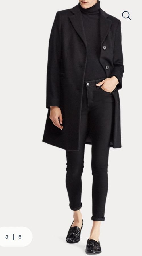 Lauren Ralph Lauren Lauren Ralph Lauren Navy Wool Blend Coat Tailored Jacket Size S / US 4 / IT 40 - 12 Thumbnail