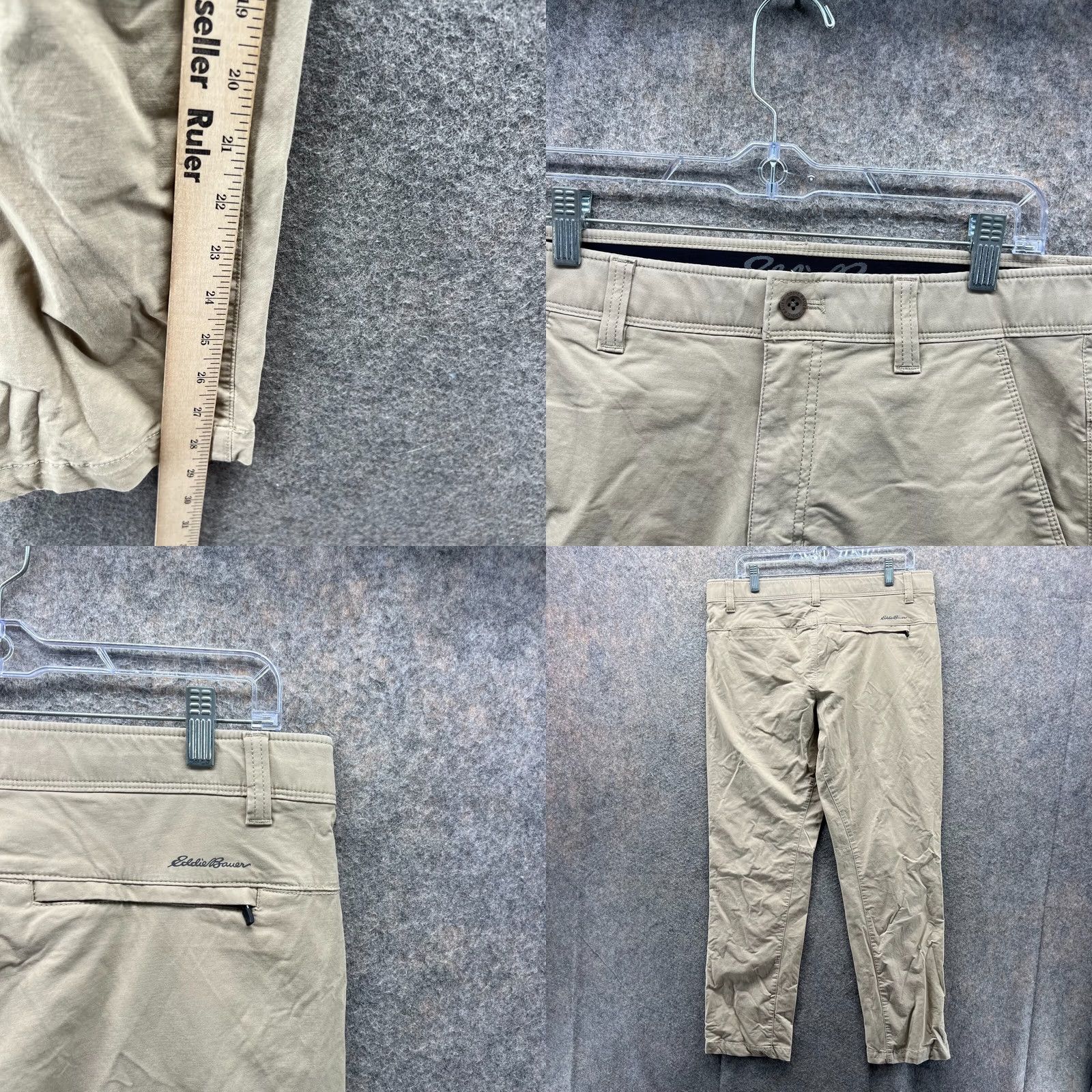 Eddie Bauer Eddie Bauer Pants Men 34x30 Chino Beige Cotton Nylon Straight Regular Primary Knit? Size US 34 / EU 50 - 8 Thumbnail