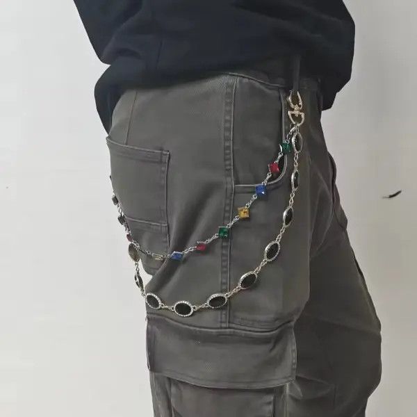Jewelry Asamiya x Marie retro agate colourful pants chain Size ONE SIZE - 1 Thumbnail