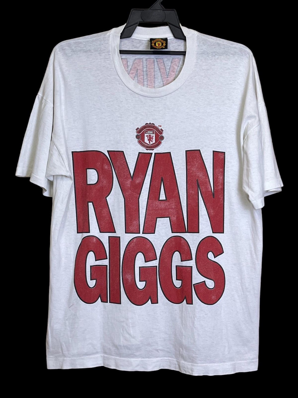 Vintage VINTAGE 90s RYAN GIGGS MANCHESTER UNITED BIG PRINT T SHIRT Size US XXL / EU 58 / 5 - 1 Thumbnail