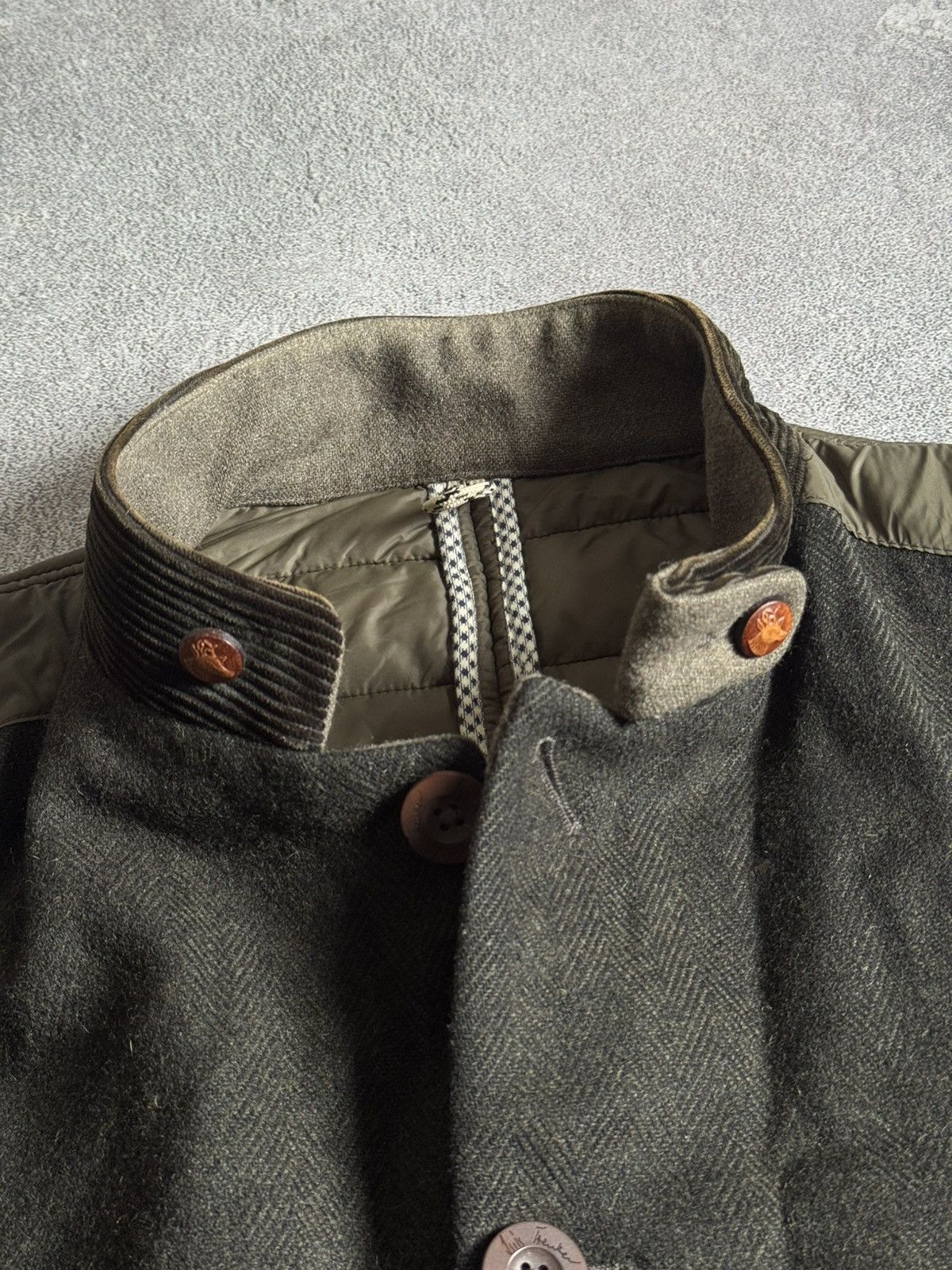 Designer Luis Trenker 52 Stuart Wattiert blazer jacket hybrid quilted Size US L / EU 52-54 / 3 - 5 Thumbnail