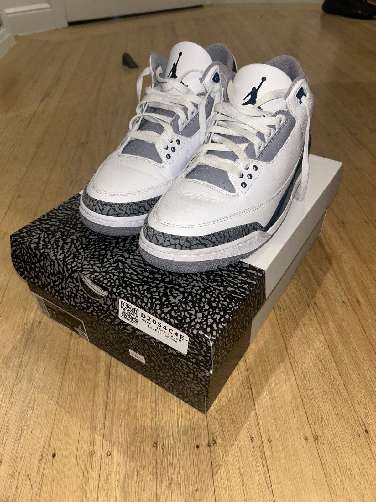 Jordan Brand × Nike Jordan 3 Midnight Navy Size 11 Size US 11 / EU 44 - 3 Thumbnail