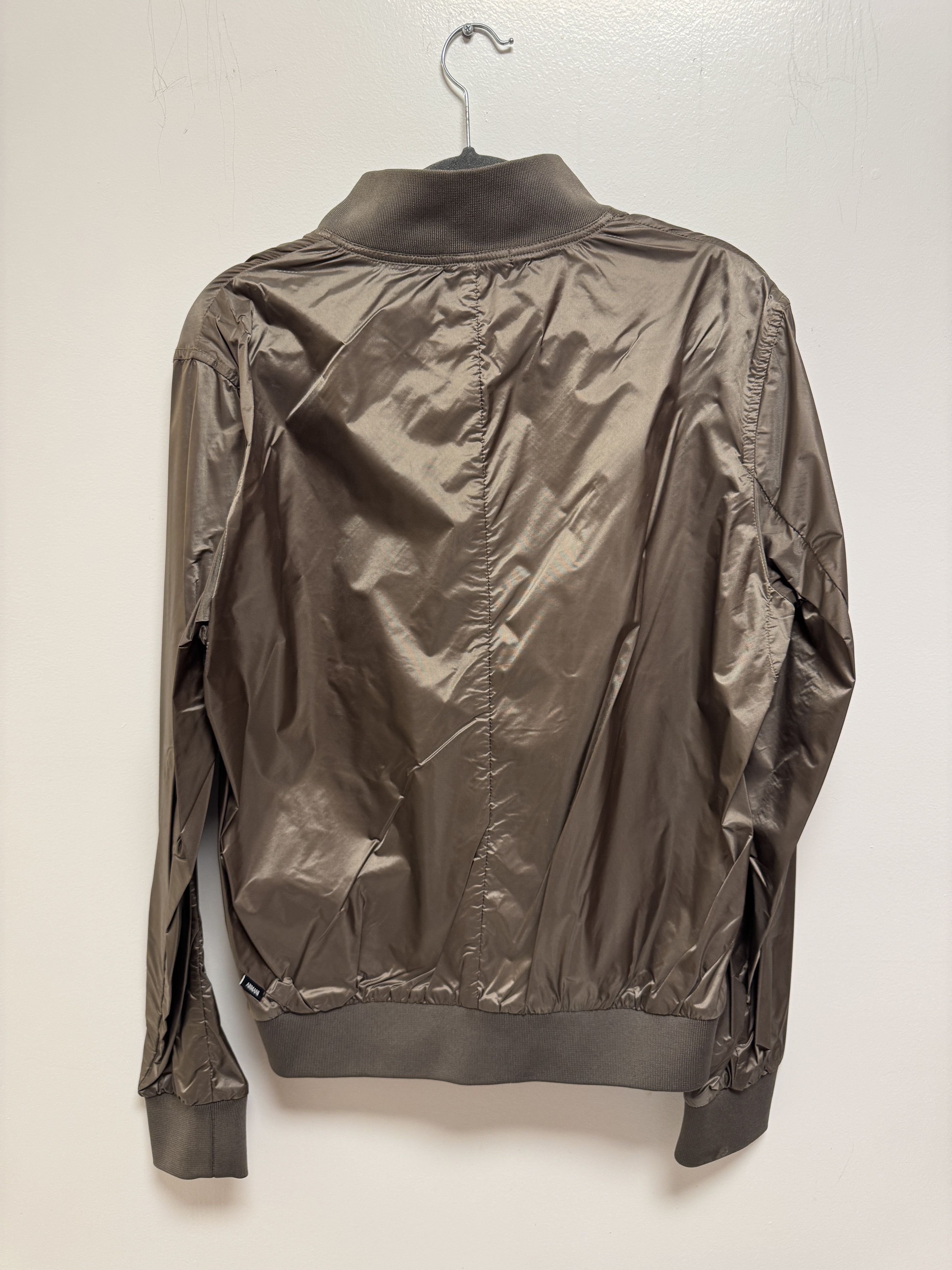 Armani Collezioni Armani Collezioni Men's Brown Packable Bomber Jacket Size US M / EU 48-50 / 2 - 2 Thumbnail