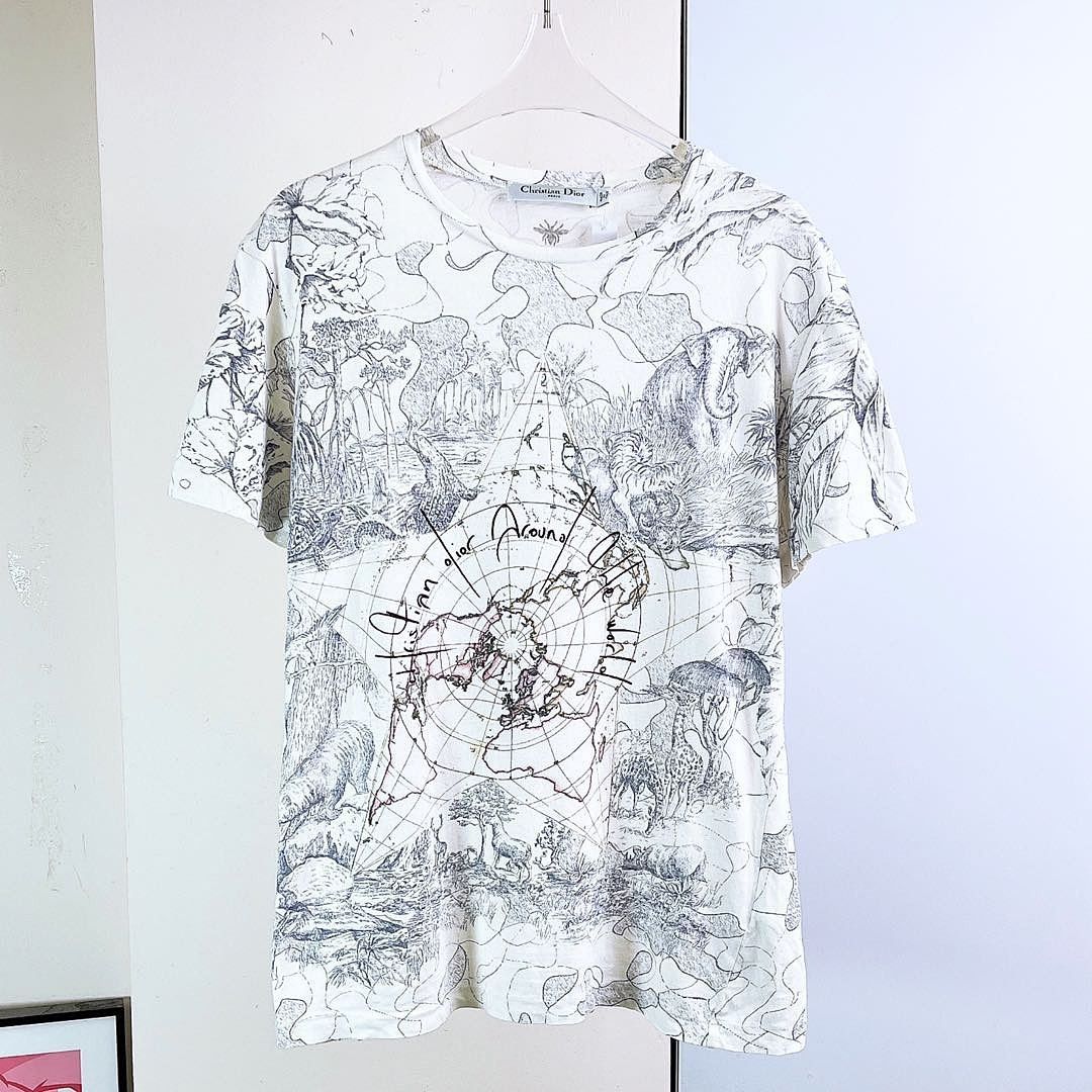 Dior Christian Dior Around The World Print T-Shirt Size M Size M / US 6-8 / IT 42-44 - 1 Thumbnail