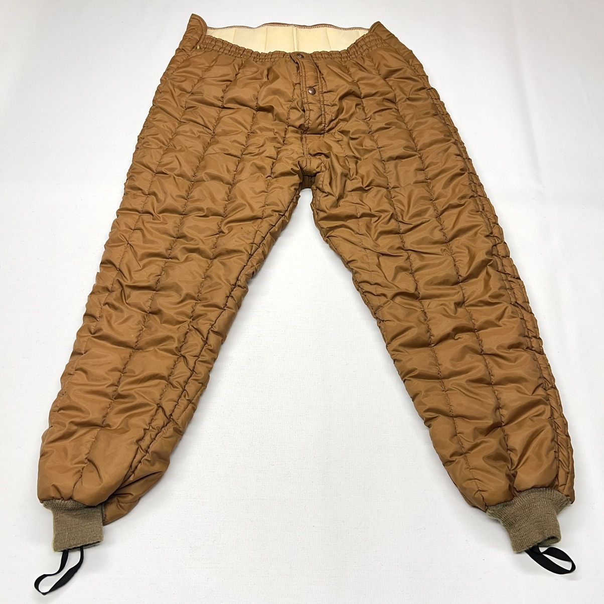 Refrigiwear × Vintage Refrigiwear Pants Brown Insulated Lined Quilted Puffer Size US 34 / EU 50 - 1 Thumbnail