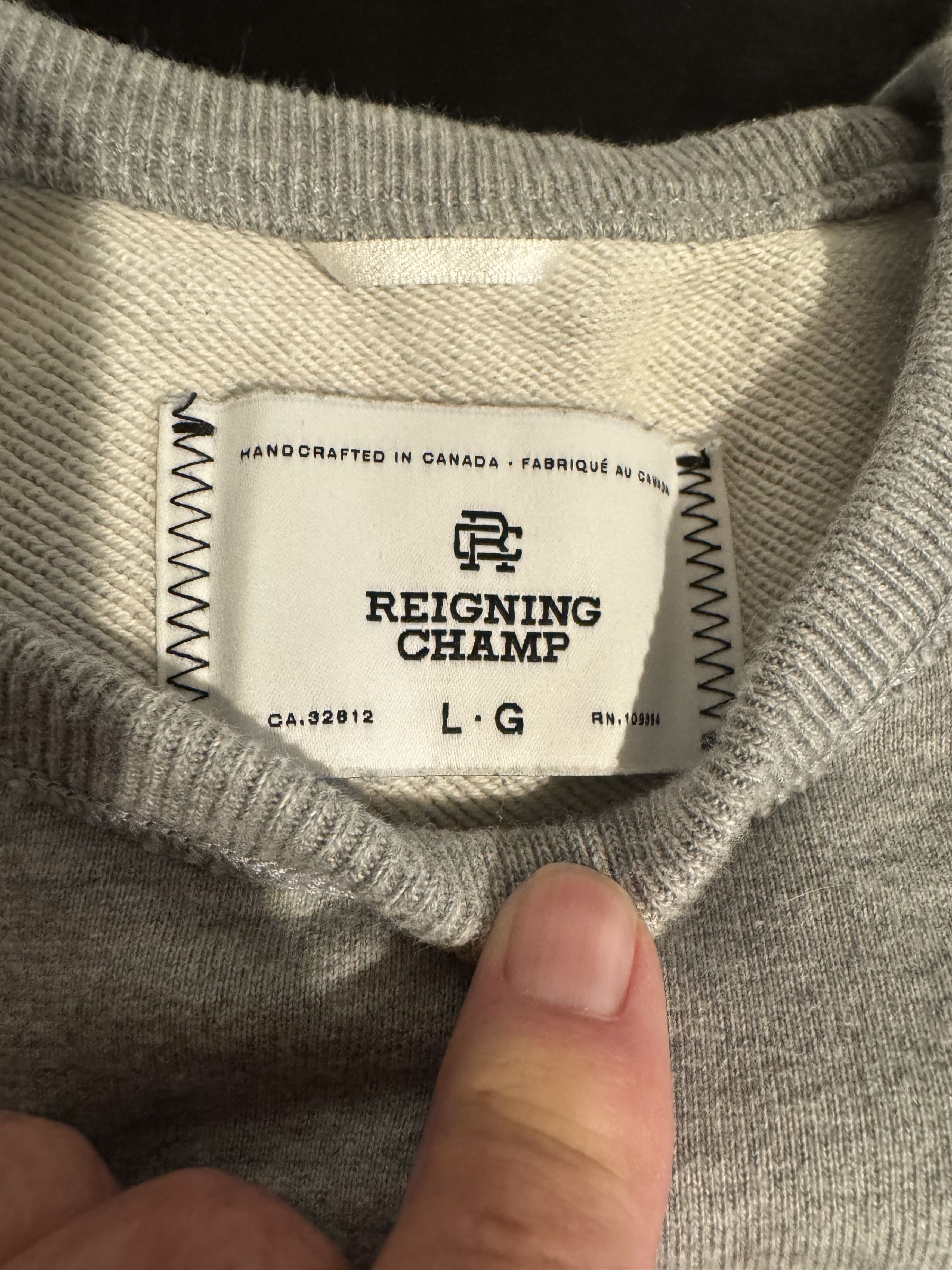 Reigning Champ Reigning Champ Grey Sweatshirt Size US L / EU 52-54 / 3 - 1 Thumbnail