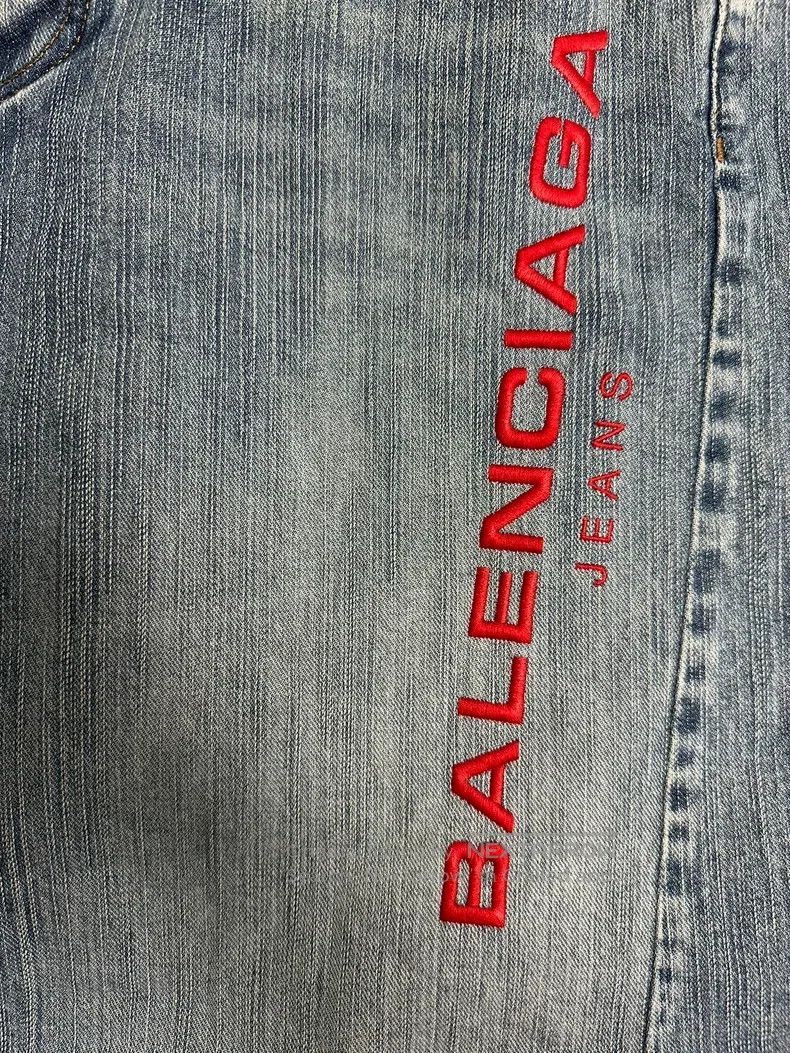 Balenciaga Balenciaga Size S Mid-Rise Trimmed Denim Jeans with Button Size US 27 - 3 Thumbnail
