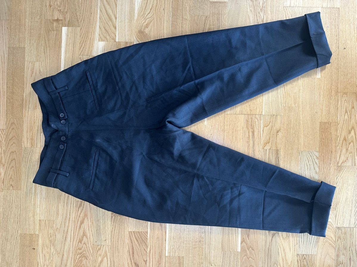 Haider Ackermann High Waist Pleated Black Pants Size US 30 / EU 46 - 3 Thumbnail