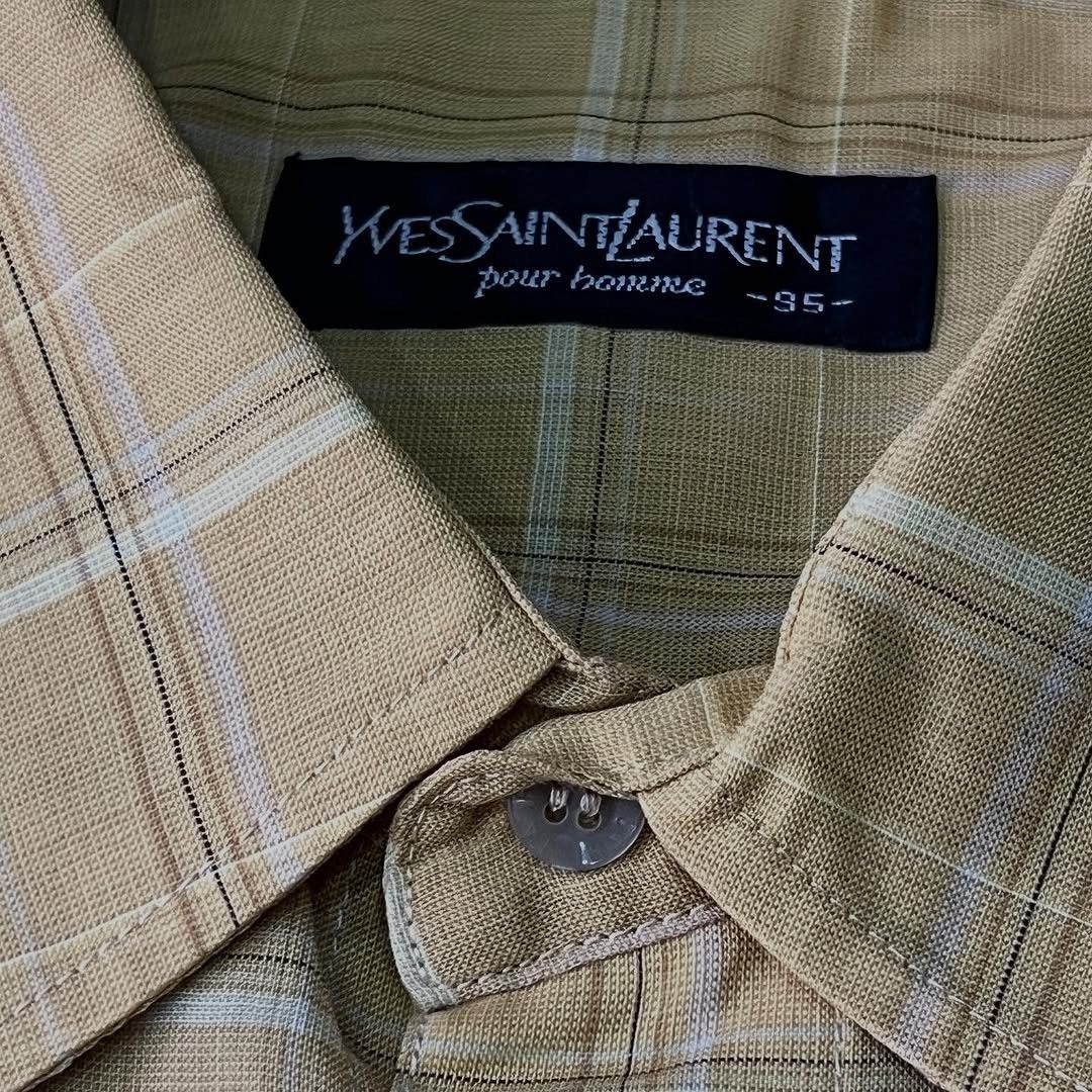 Yves Saint Laurent Yves Saint Laurent Pour Homme Shirt Button Ups Size US M / EU 48-50 / 2 - 7 Thumbnail