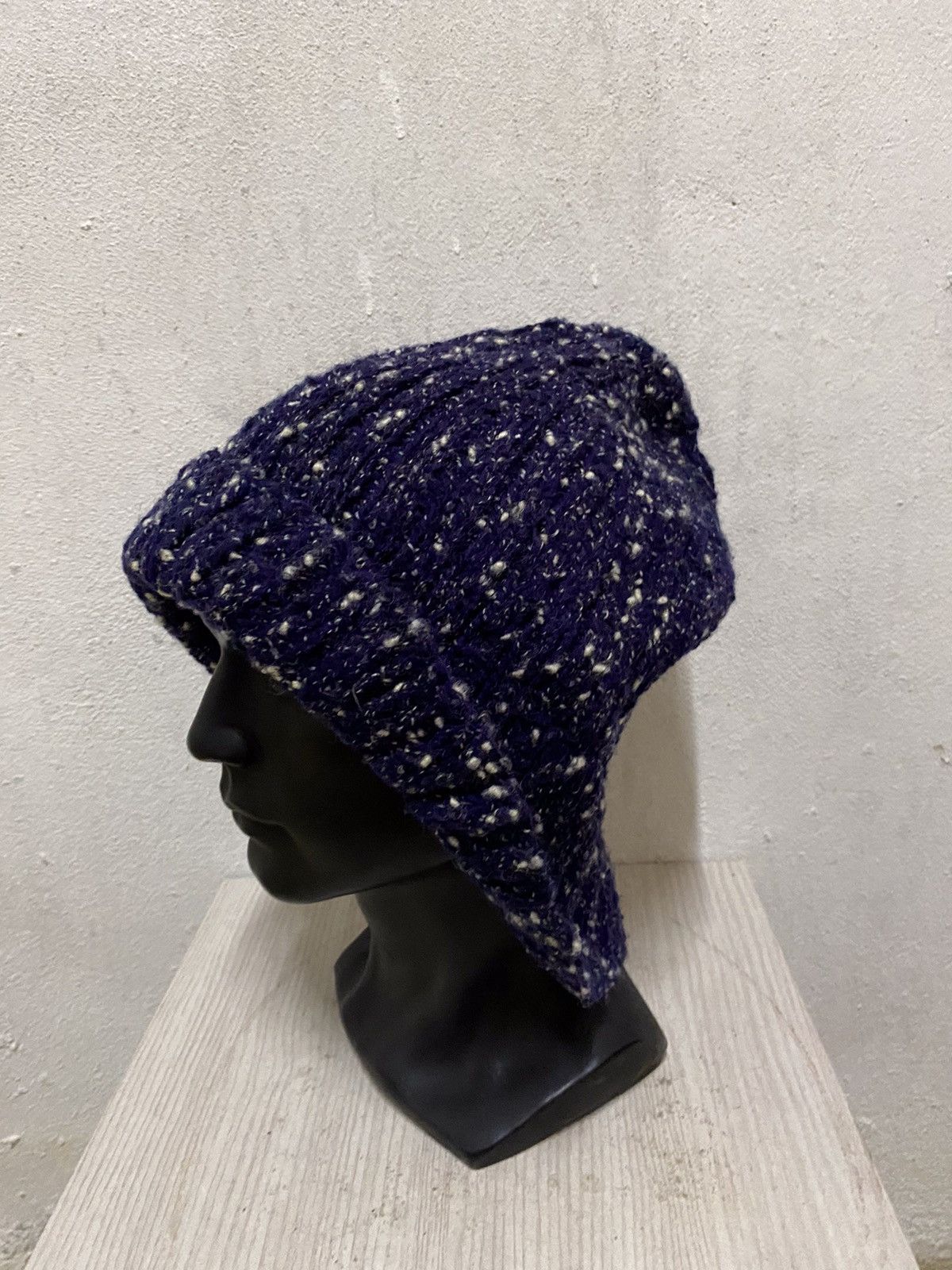 Japanese Brand × Vintage Japanese Brand Rare Design Knit Beanie Hat Size ONE SIZE - 3 Thumbnail