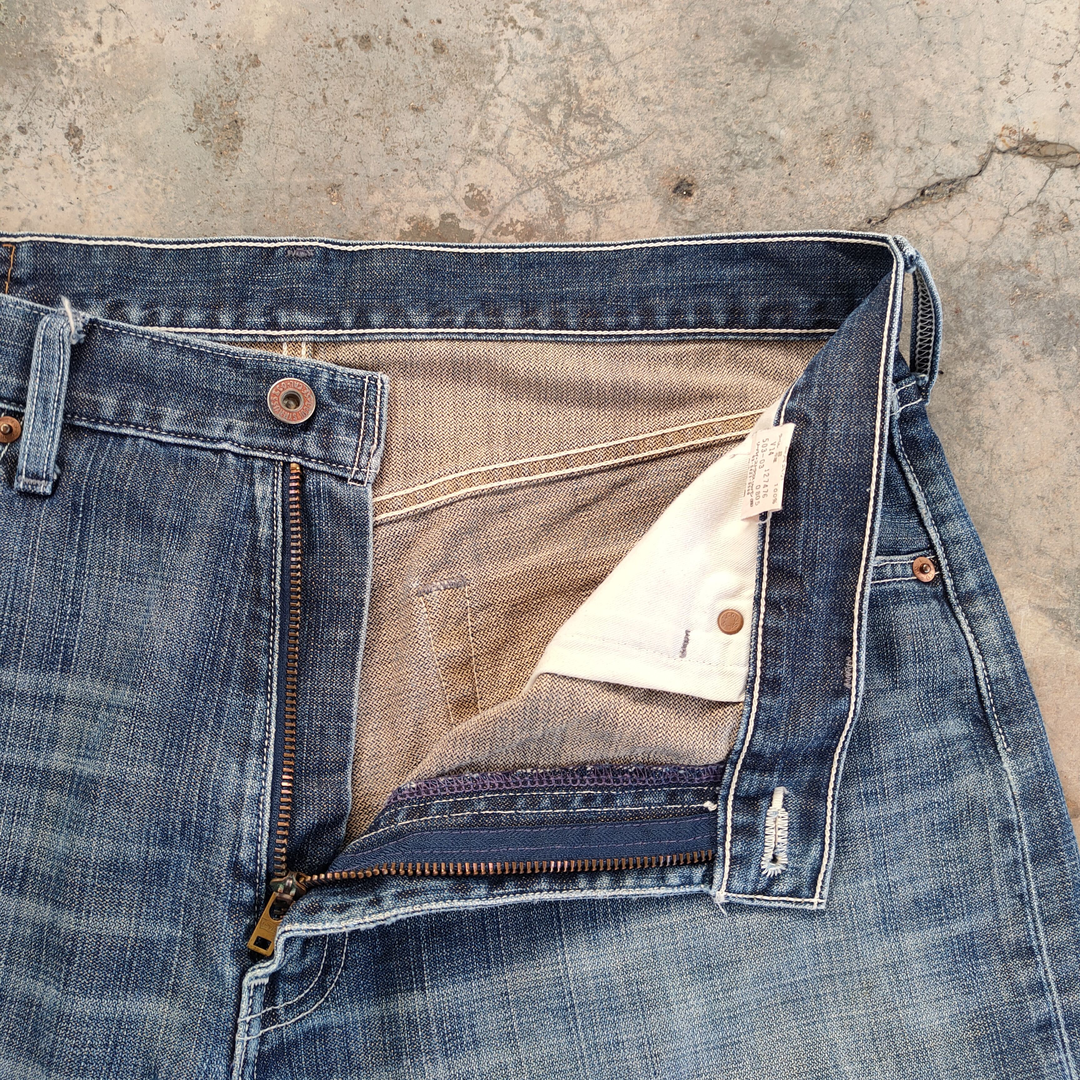 Levi's Vintage Clothing VINTAGE LEVI'S 503 FADED DISTRESSED JEAN DENIM PANTS Size US 36 / EU 52 - 8 Thumbnail