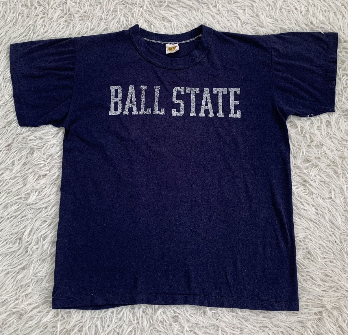 Russell Athletic × Vintage Vintage 70s Ball State Printed Tee By Russel Athletic Size US S / EU 44-46 / 1 - 1 Thumbnail