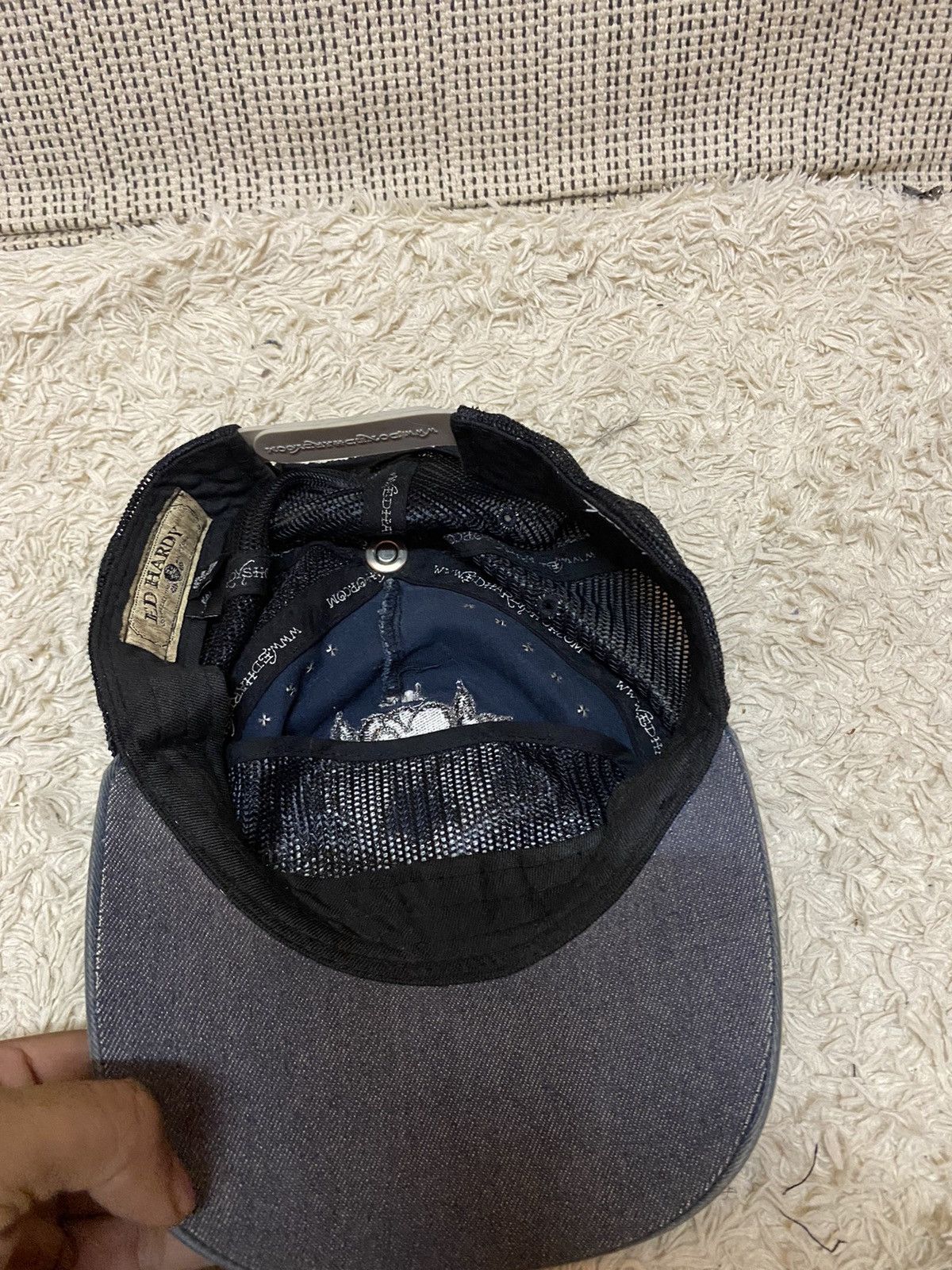 Ed Hardy × Japanese Brand Sun faded ed hardy emboidery skulls design hat Size ONE SIZE - 4 Thumbnail
