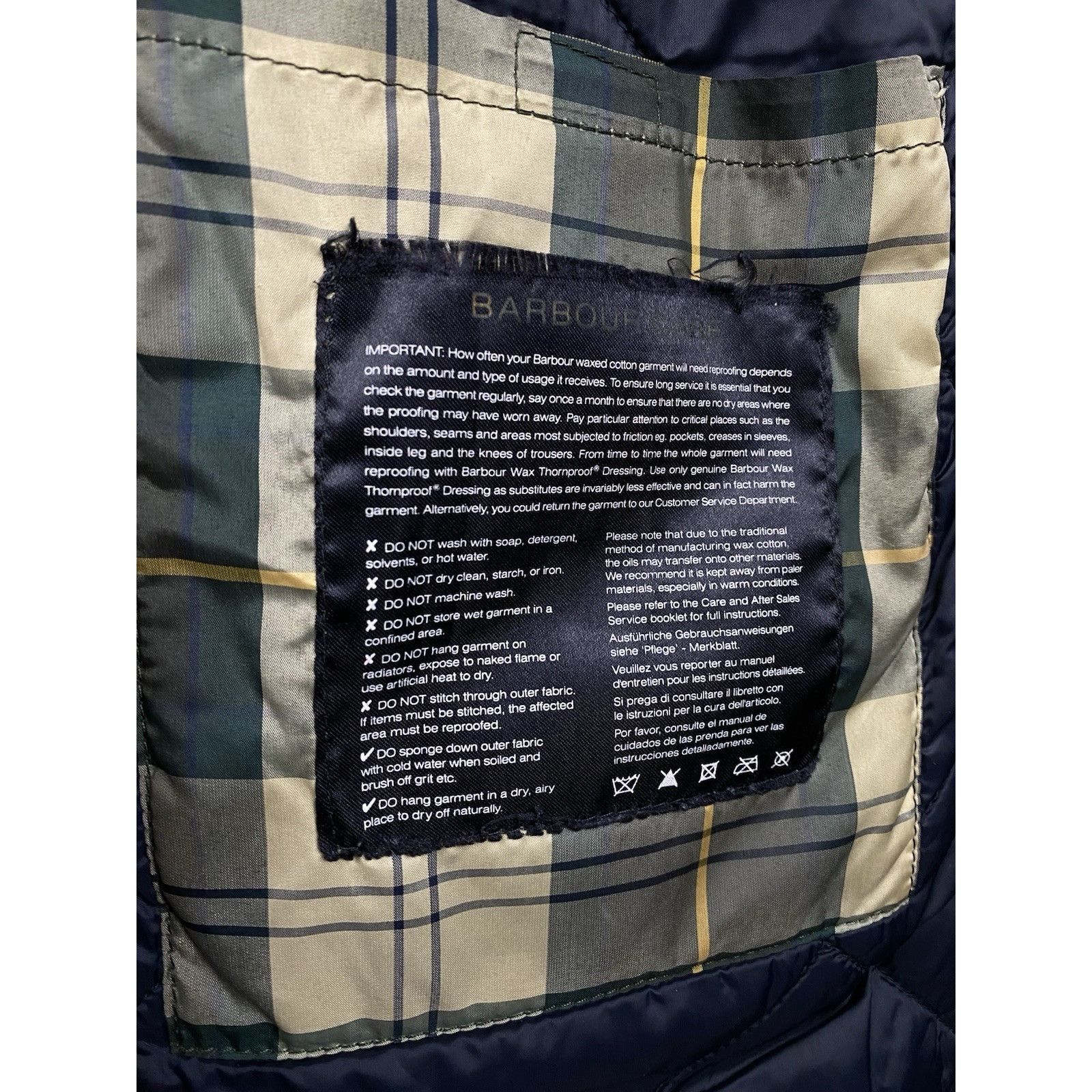 Barbour Barbour Reelin Men's Blue Multipocket Motorcycle Waxed Jacke Size US M / EU 48-50 / 2 - 15 Thumbnail