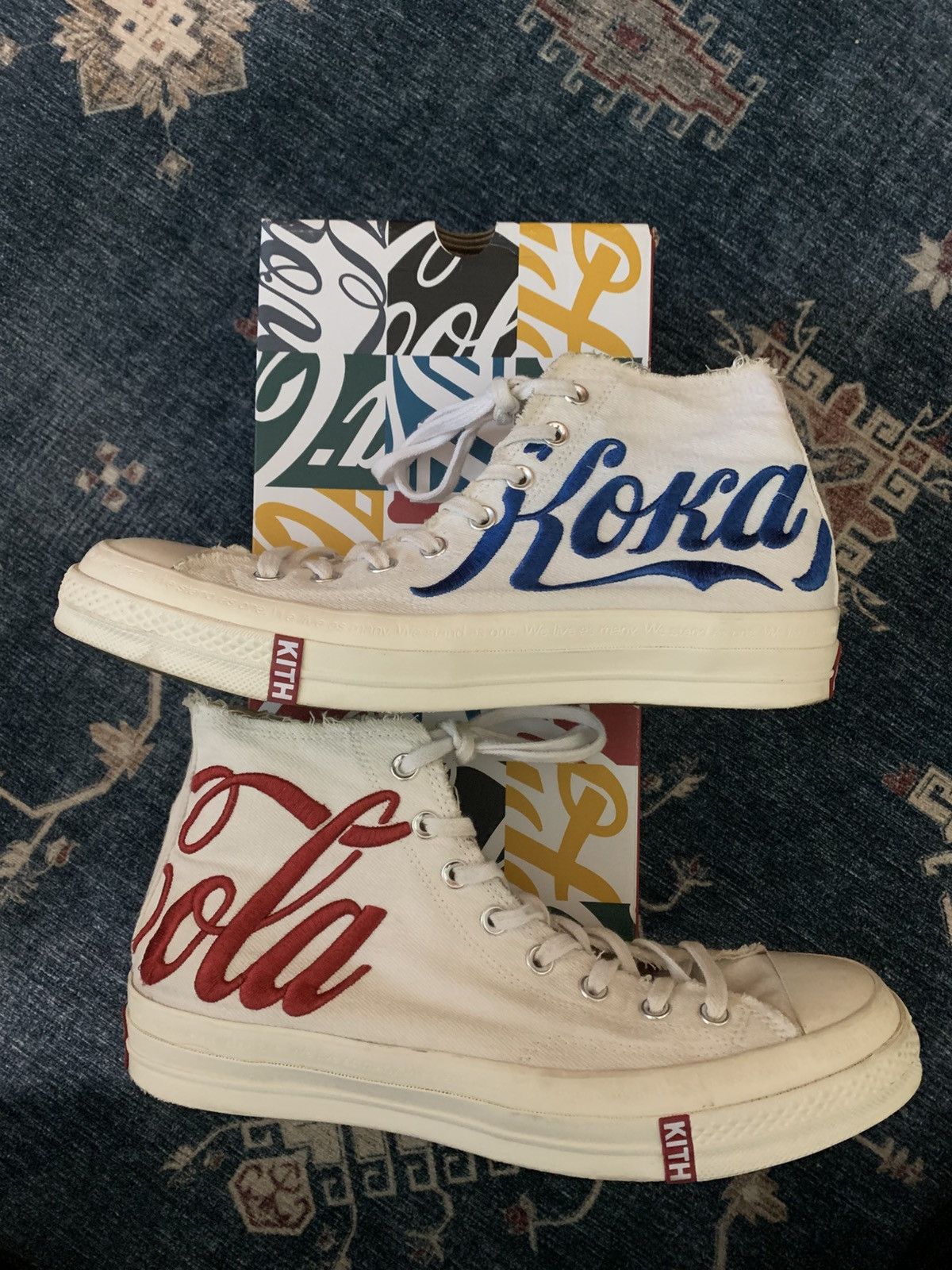 Coca Cola 2018 Kith Coca Cola Converse (White) Size US 11.5 / EU 44-45 - 4 Thumbnail