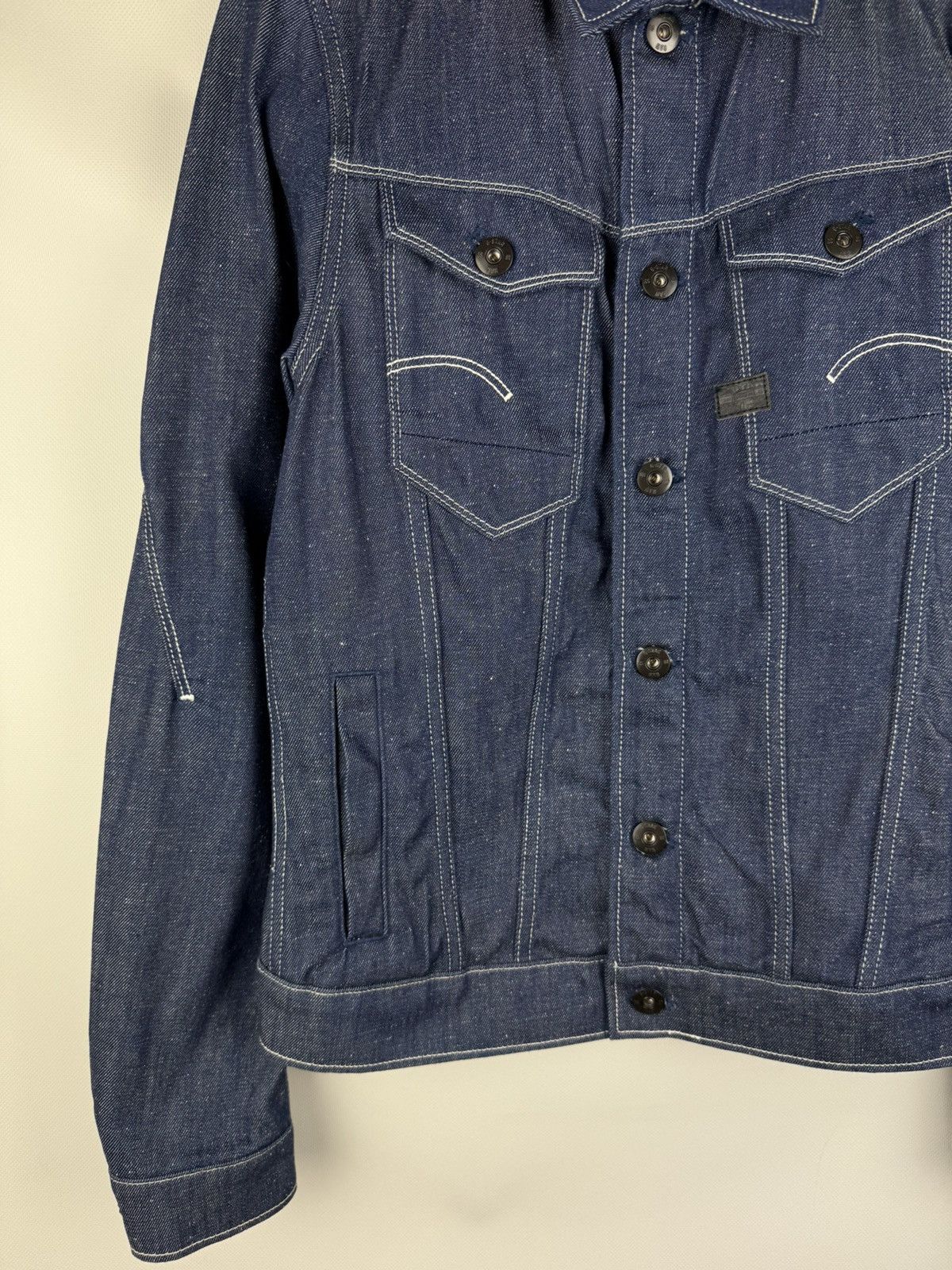 G-Star G Star Raw Men’s Arc 3D Slim JKT Denim Trucker Jacket Size S Size US S / EU 44-46 / 1 - 7 Thumbnail