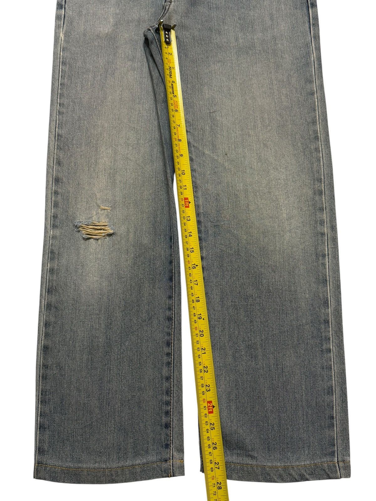 Edwin Vintage 90s Edwin 403 Faded Wash Distress Regular Straight Size US 31 - 11 Thumbnail