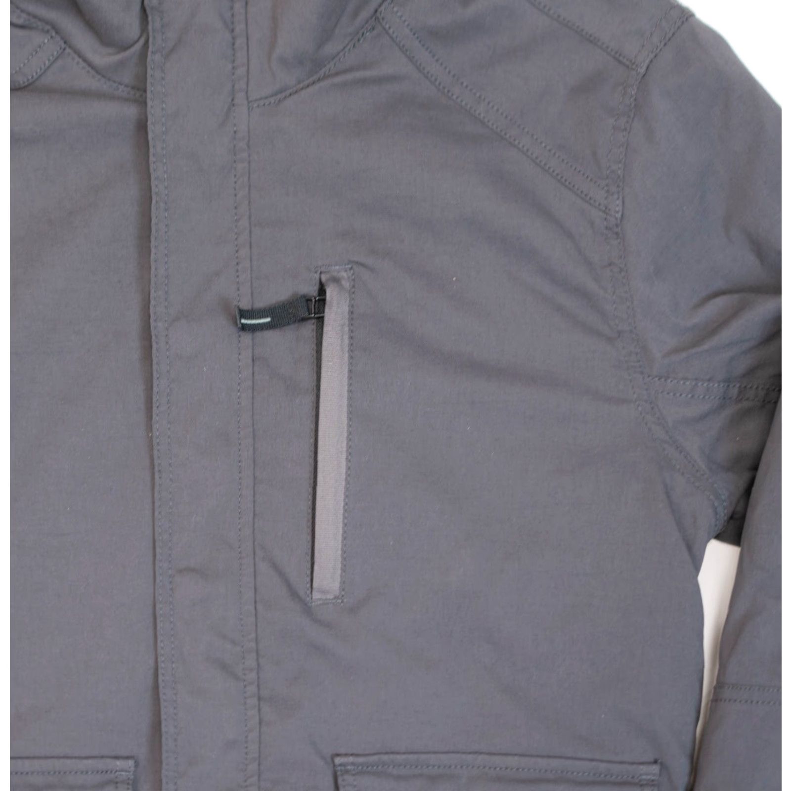 Prana PrAna Jacket Coat Womens M Gray Full Zip Windbreaker Softshell Nylon Long Sleeve Military City Outdoor Zip Logo Buttons Size M / US 6-8 / IT 42-44 - 4 Thumbnail