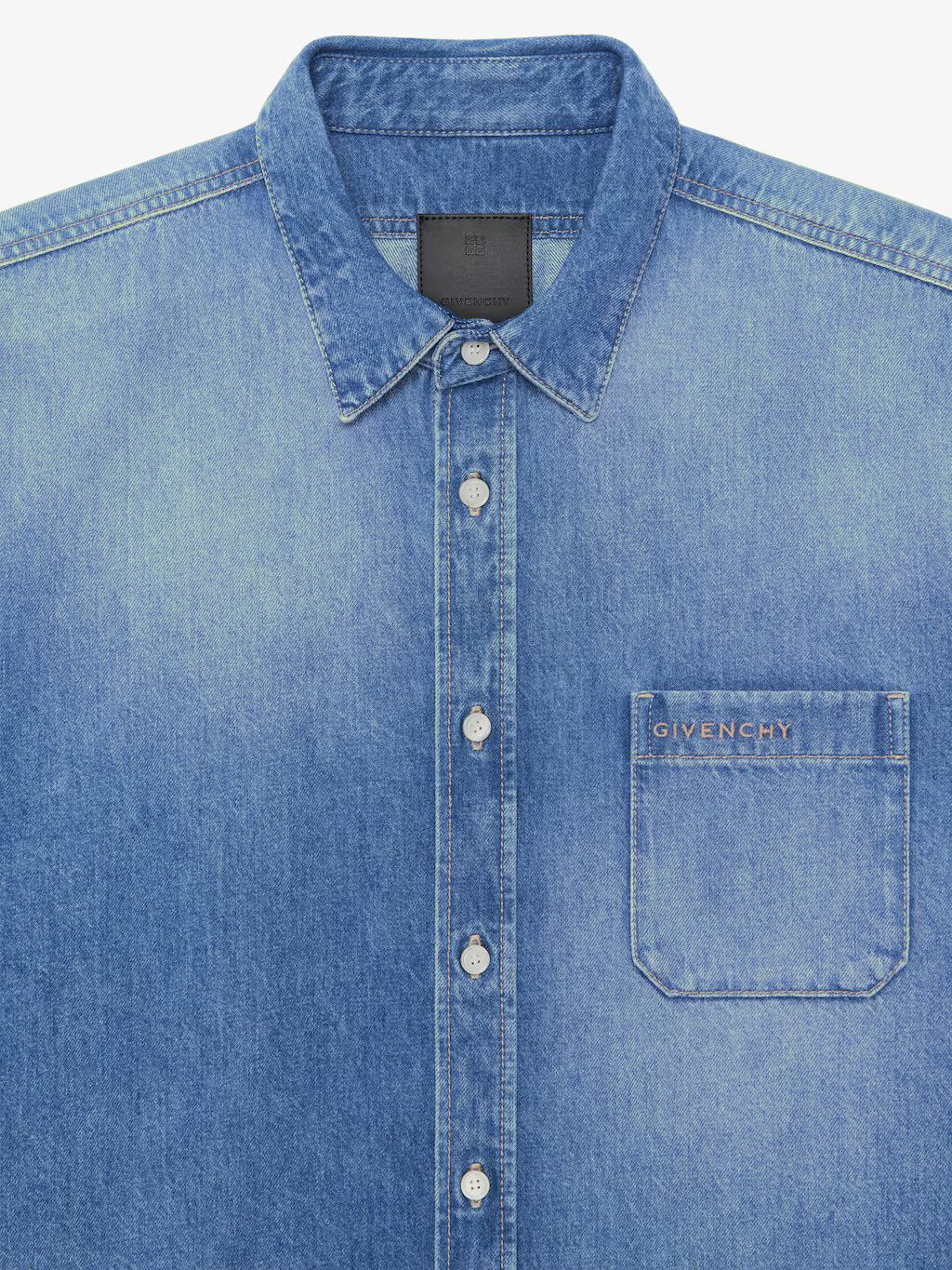 Givenchy o1srvl11e0125 Shirt In Denim in Indigo/Blue Size US M / EU 48-50 / 2 - 5 Thumbnail