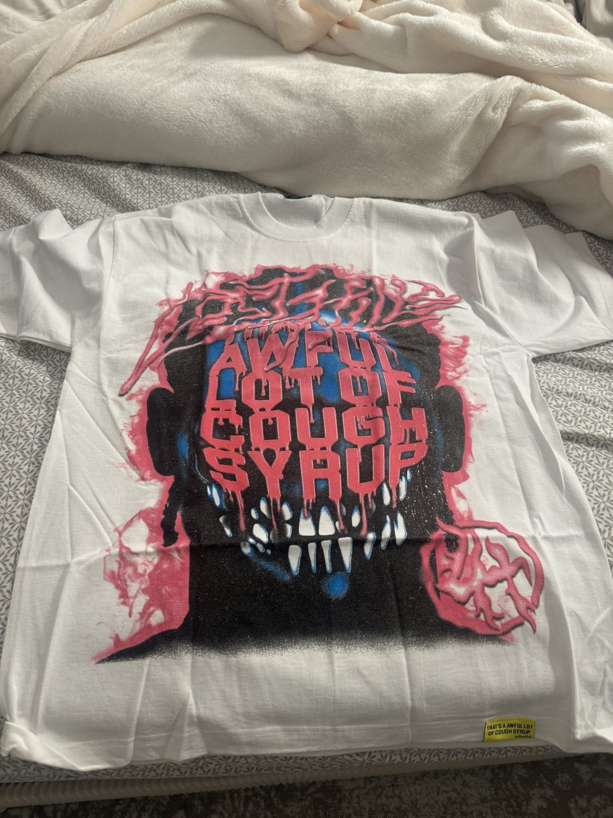 Lost hills x cough syrup head tee sz xl brand new