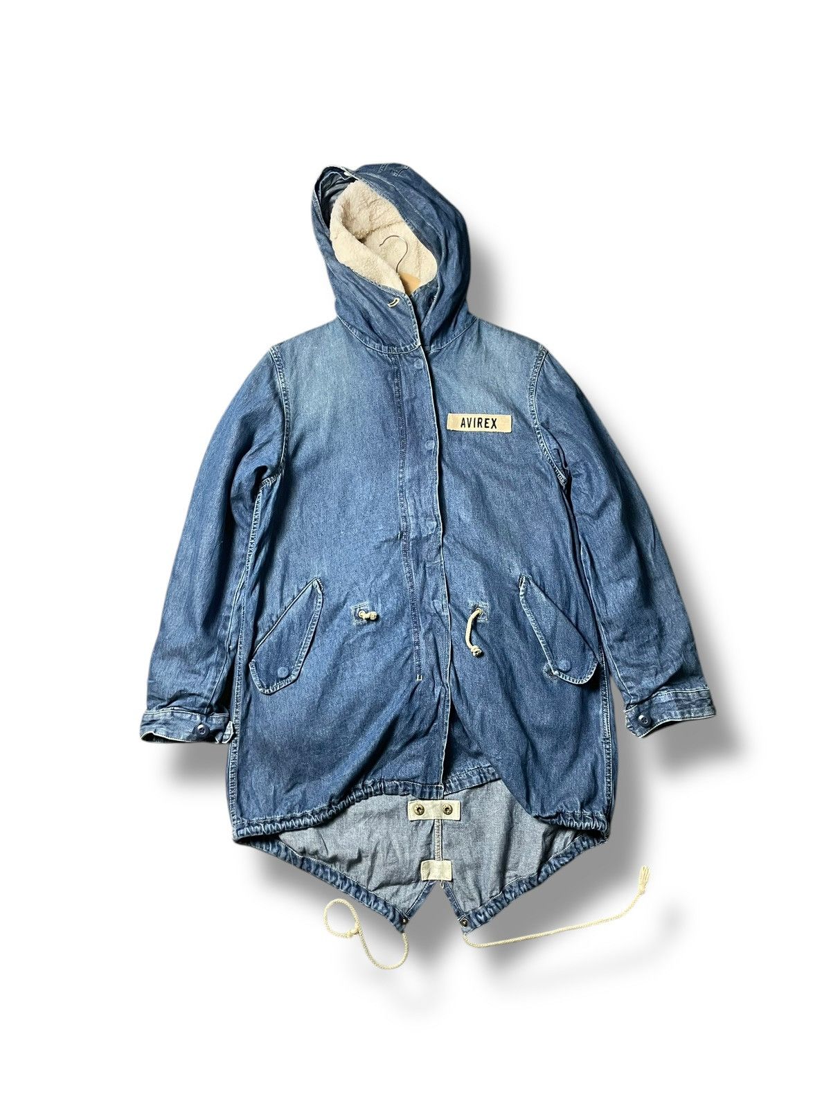 Avirex × Vintage Avirex Authentic Garment Fish Tailed Denim Jacket (44) Size US M / EU 48-50 / 2 - 1 Thumbnail