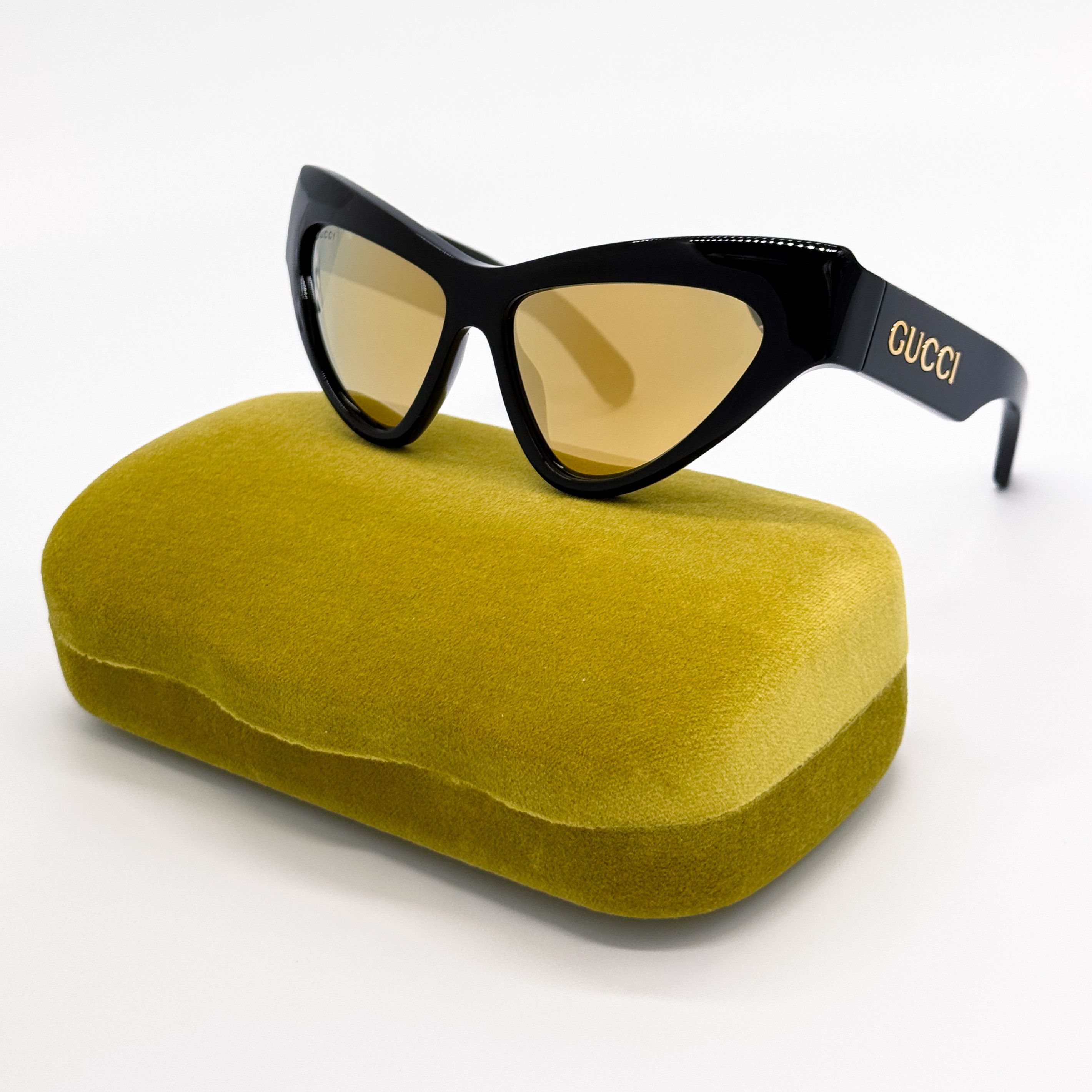 サングラス GUCCI Woman Sunglasses Black GG1178S 002 GUCCI GG1178S 002 Black Grey Gradient Women's 56 mm L Size