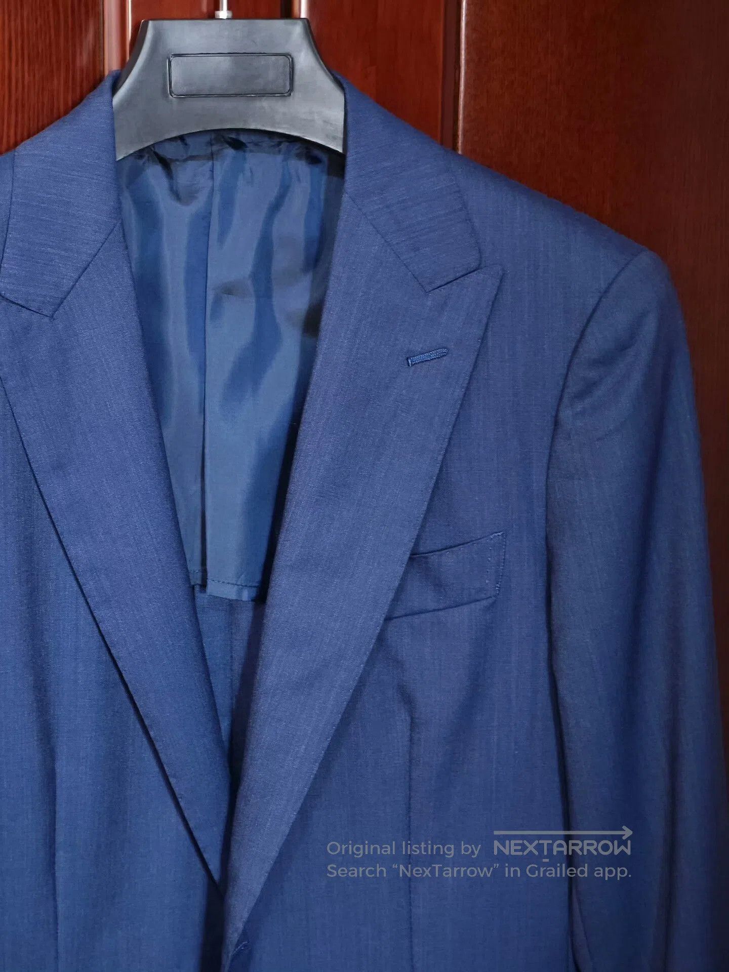 United Arrows Elegant Blue Wool Suit Jacket. Size US S / EU 44-46 / 1 - 2 Thumbnail