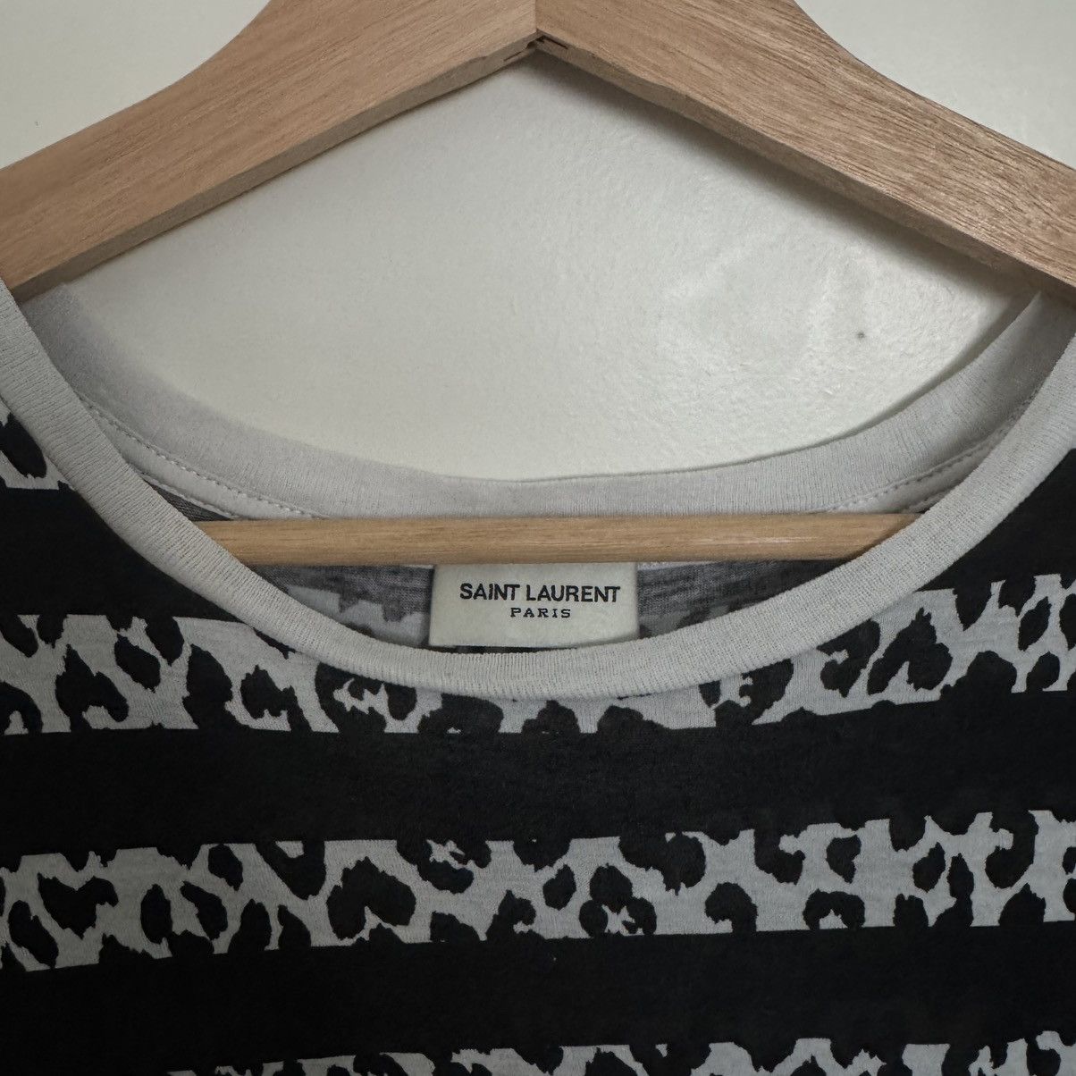 Saint Laurent Paris Saint Laurent 2014 Babycat Striped T Shirt Hedi Era Size US S / EU 44-46 / 1 - 2 Thumbnail